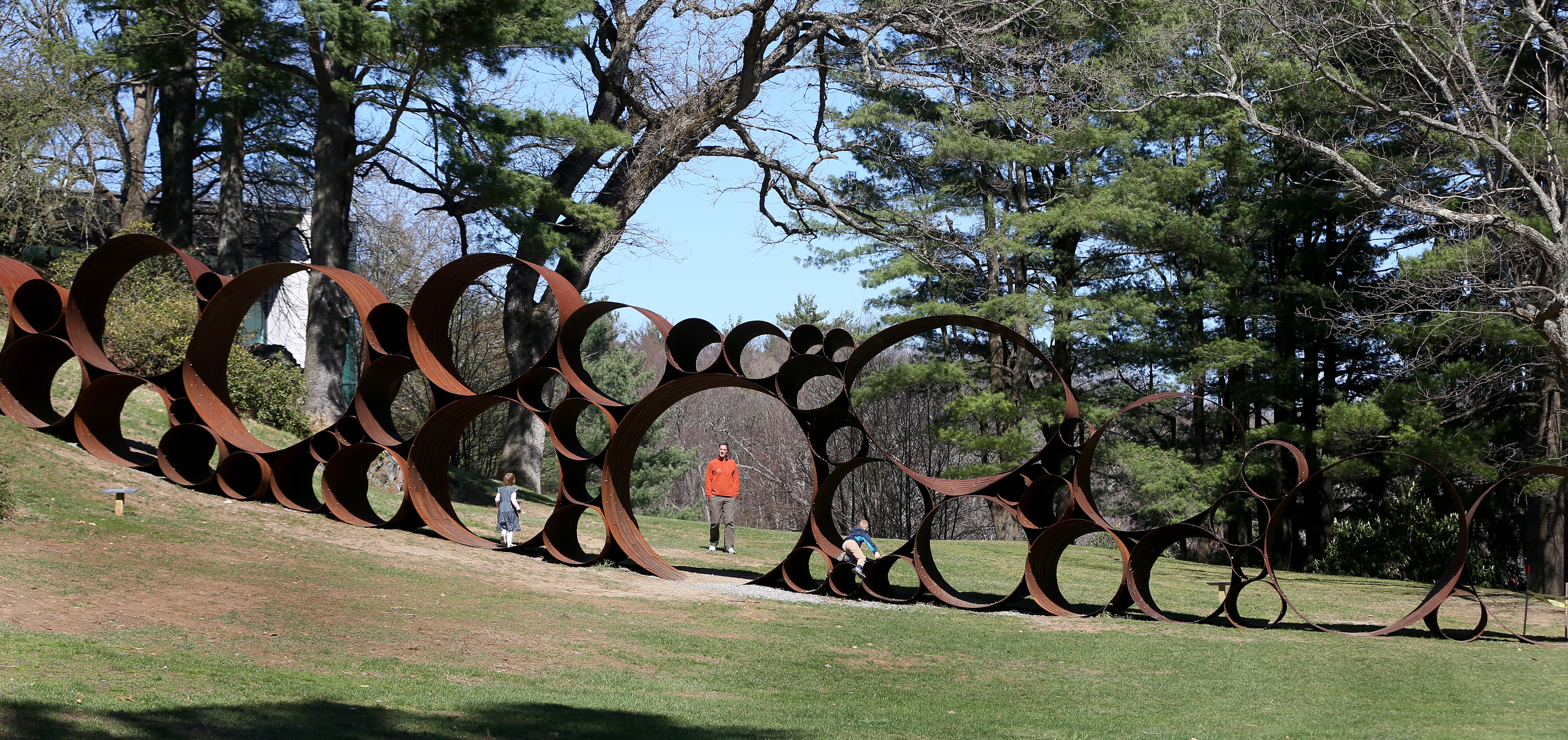 Pictured, the deCordova Sculpture Park and Museum stretches across 30 acres. Above, Lincoln’s John H. Pierce House is available for weddings.