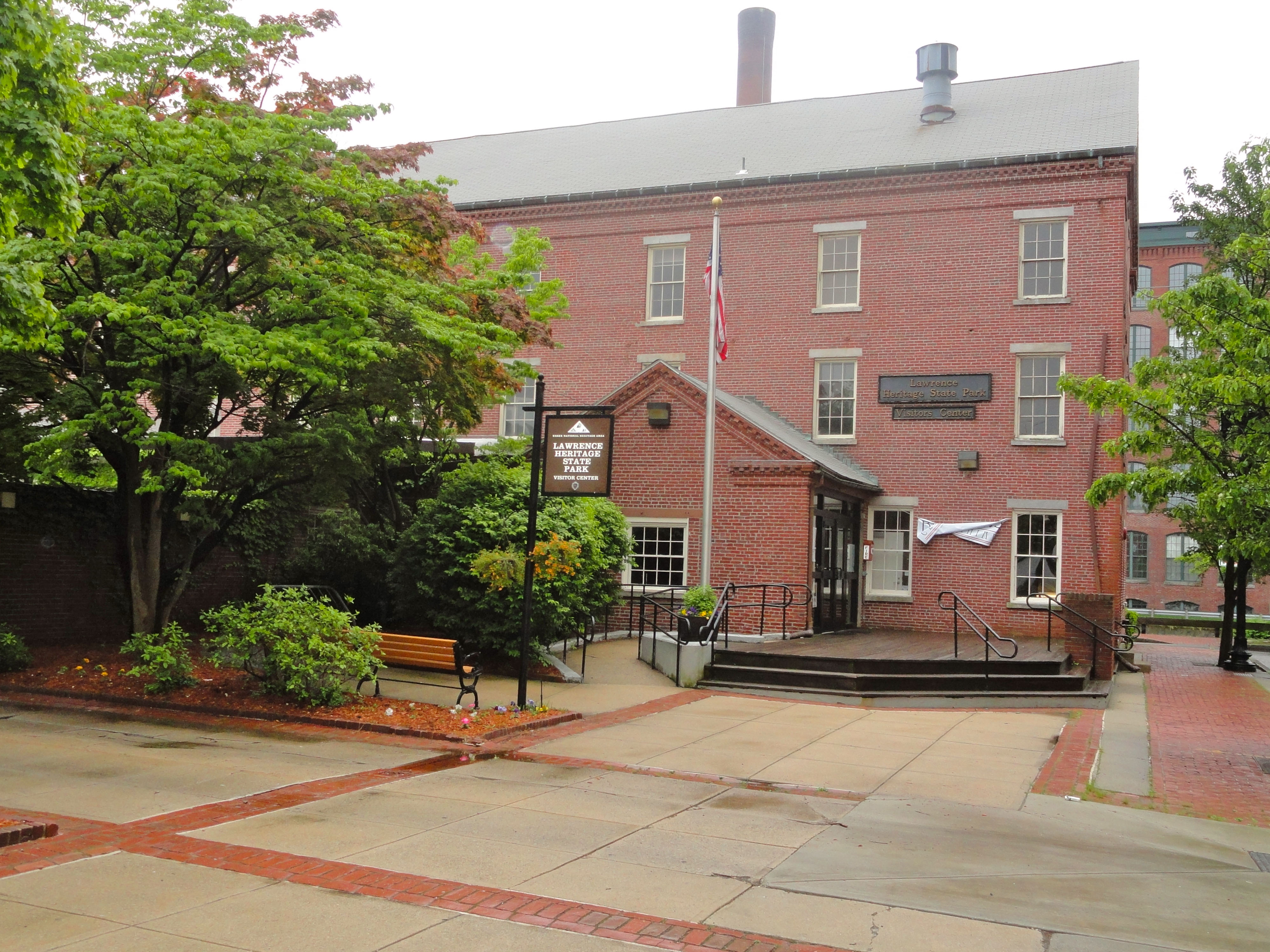 The Lawrence Heritage State Park visitor center is housed inside a former boarding house for mill workers.
