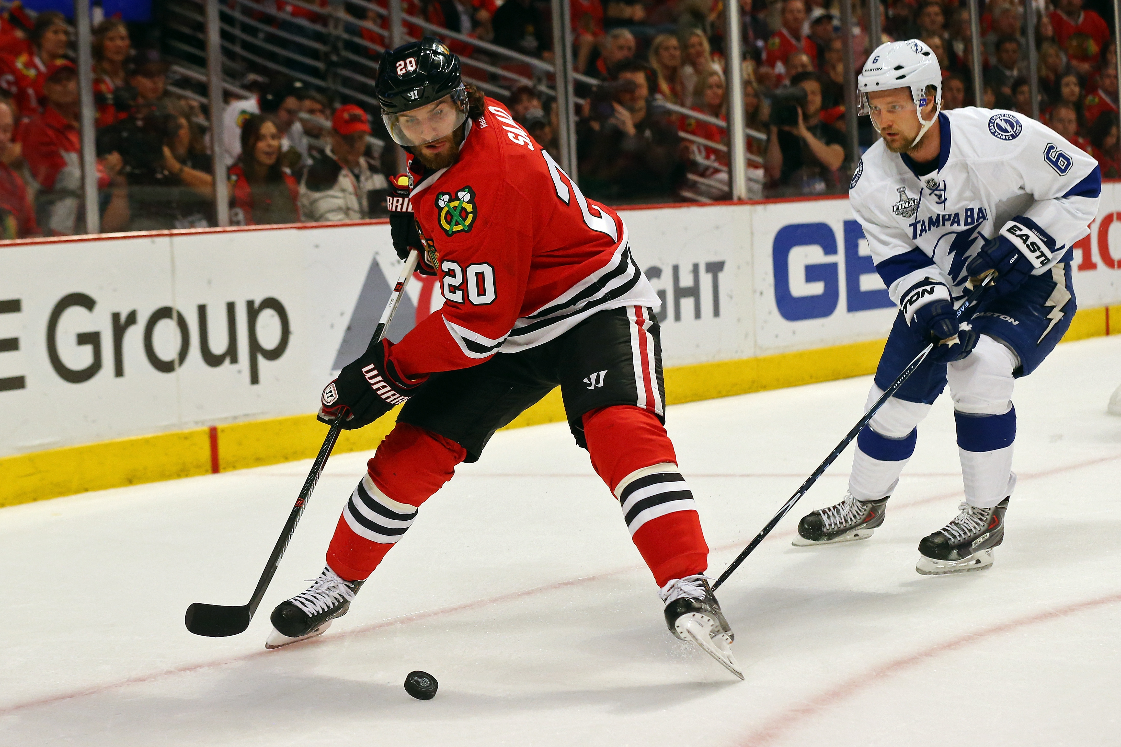 Brandon Saad becomes a restricted free agent on July 1.