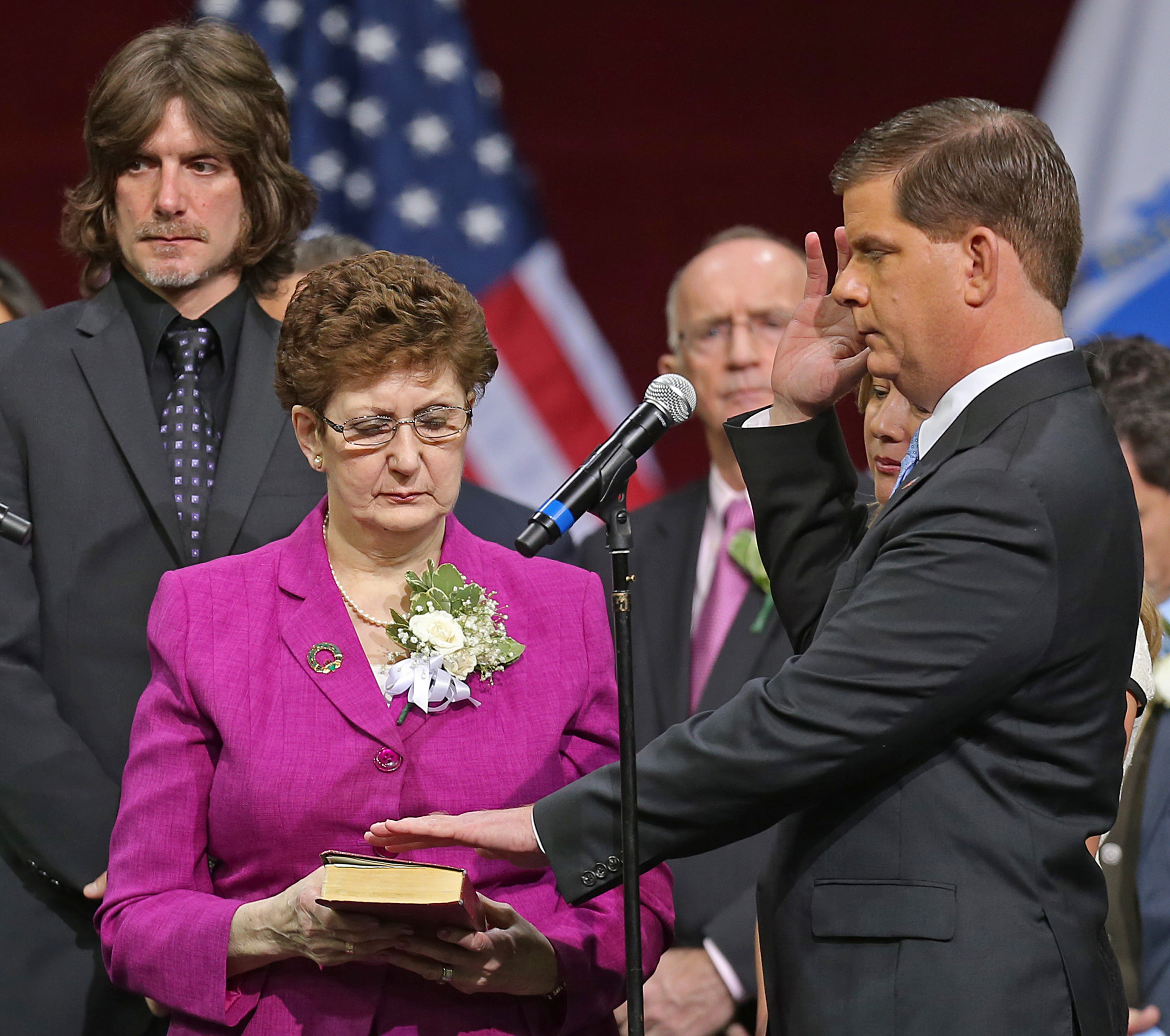 Martin Walsh was sworn in as Boston’s mayor on Monday.