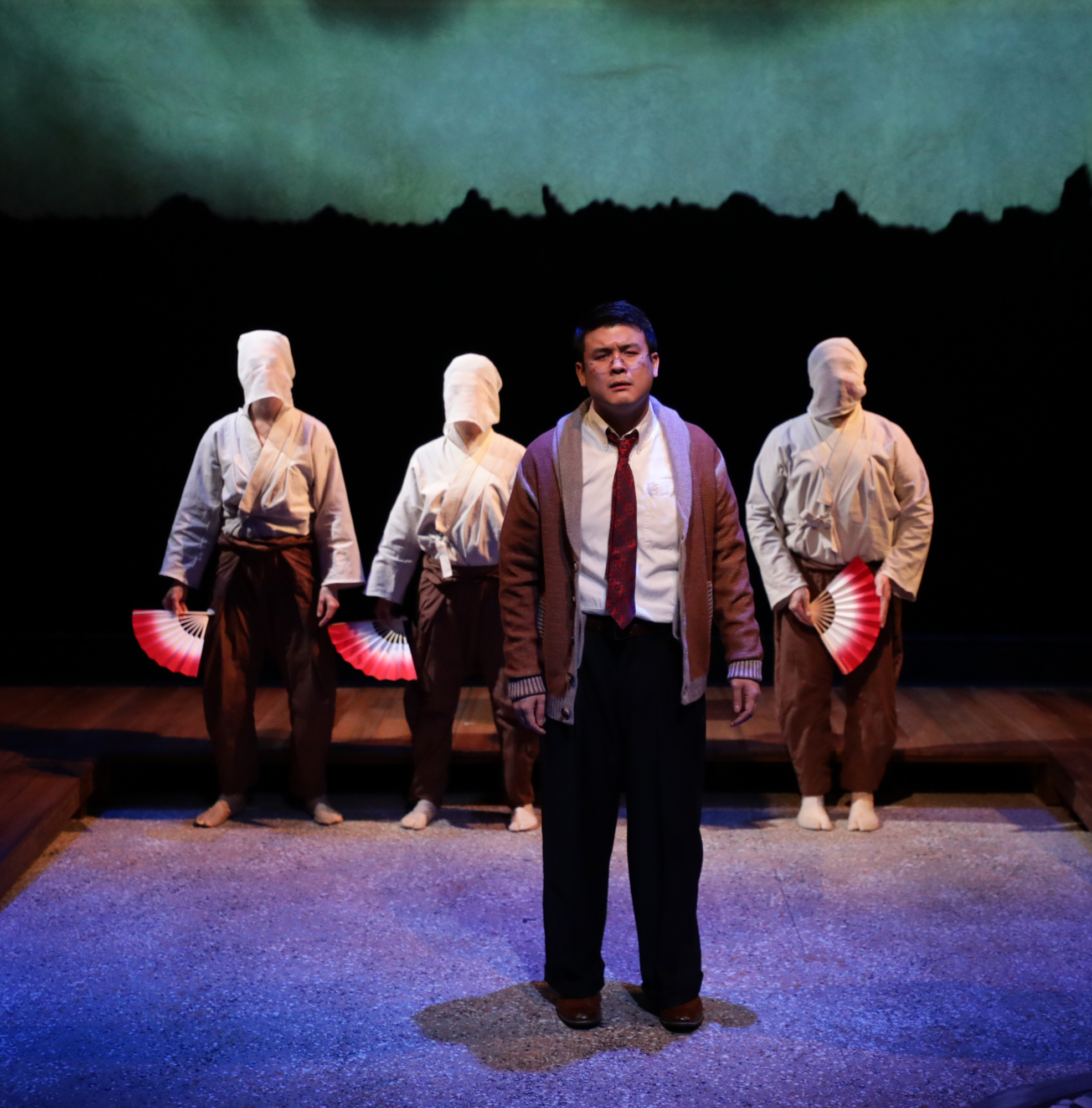 Michael Hisamoto commands the stage in “Hold These Truths.”