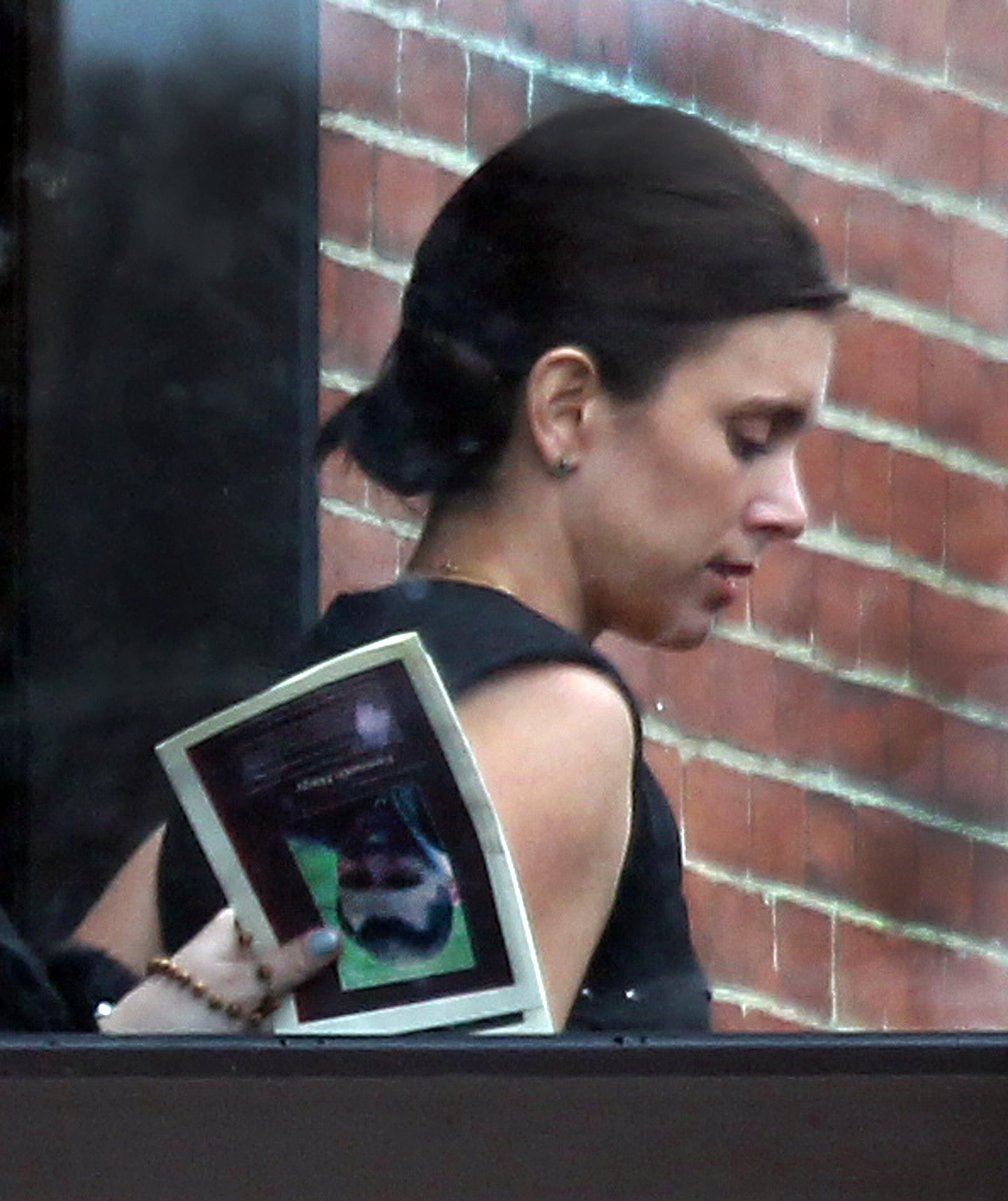 Kenneth Nagy’s widow, Katherine, did not speak during the hour-long funeral service.