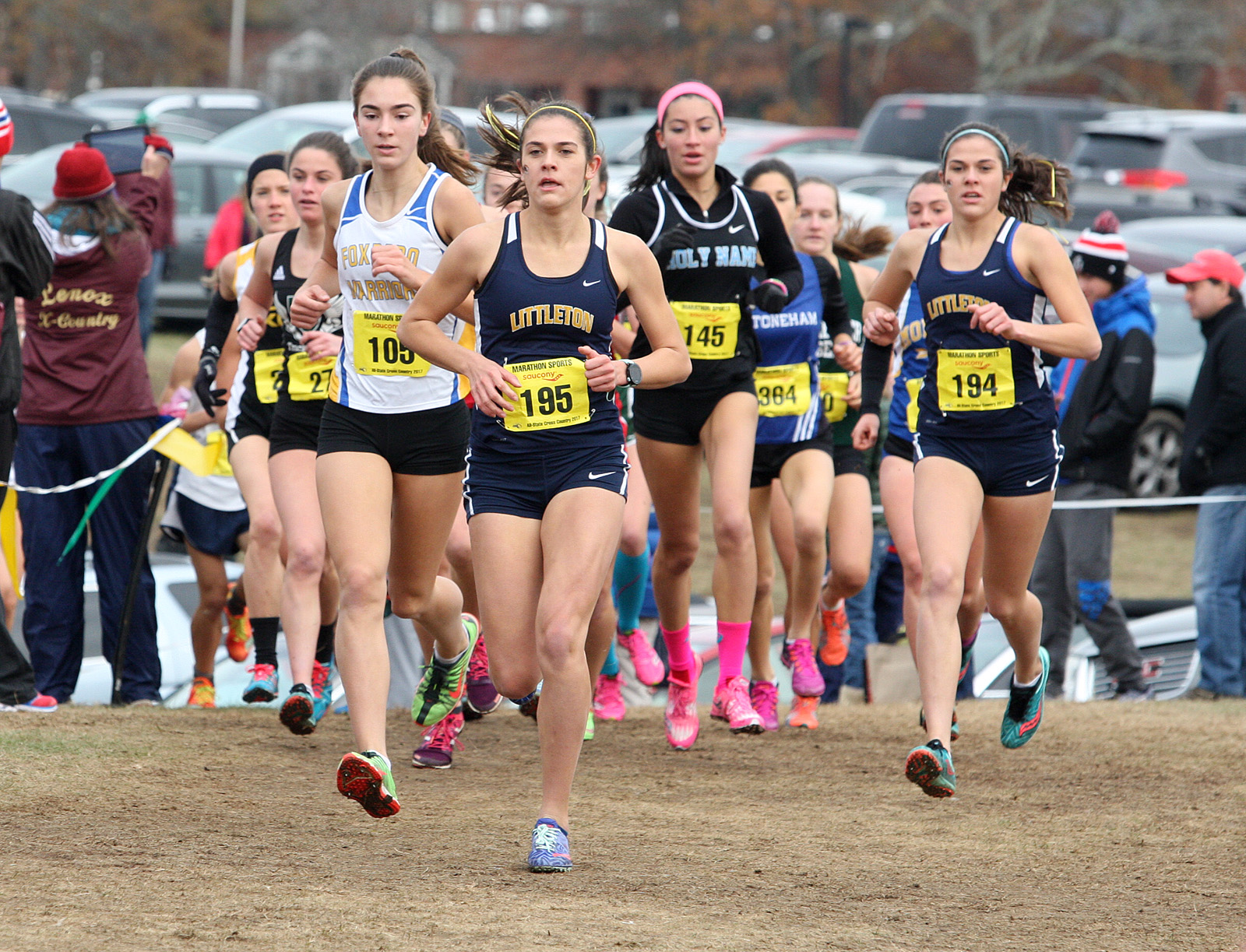 Sarah Roffman used a strong finishing kick to win the D2 race.