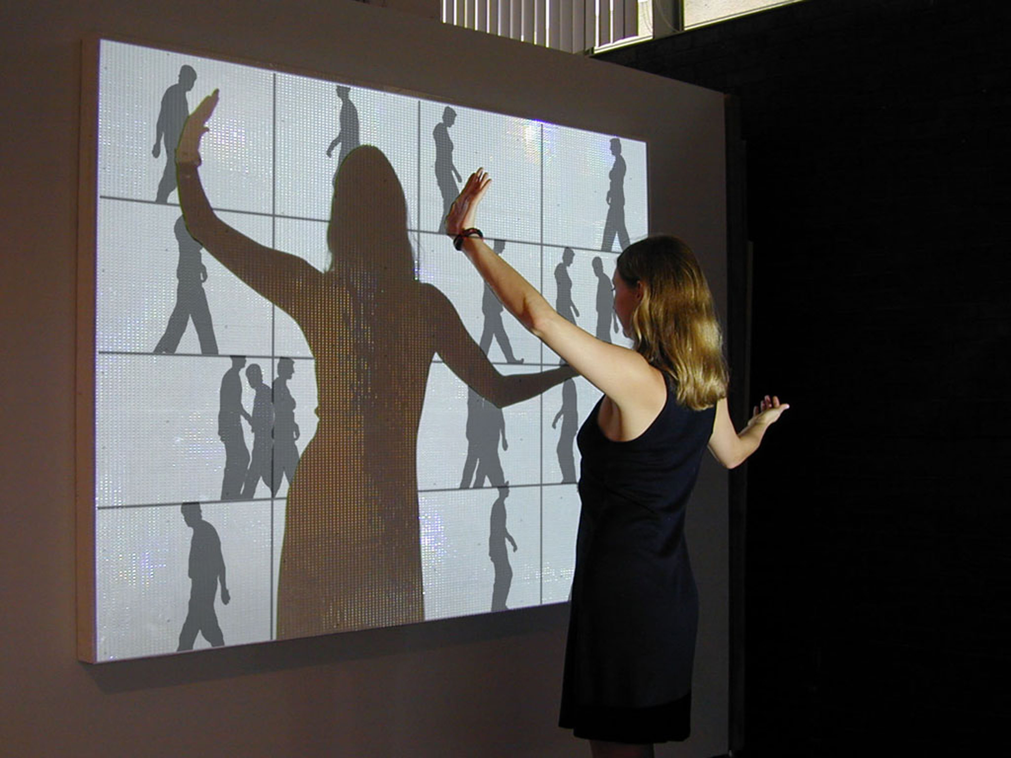 A “Shadow Play“ interactive wall presentation.