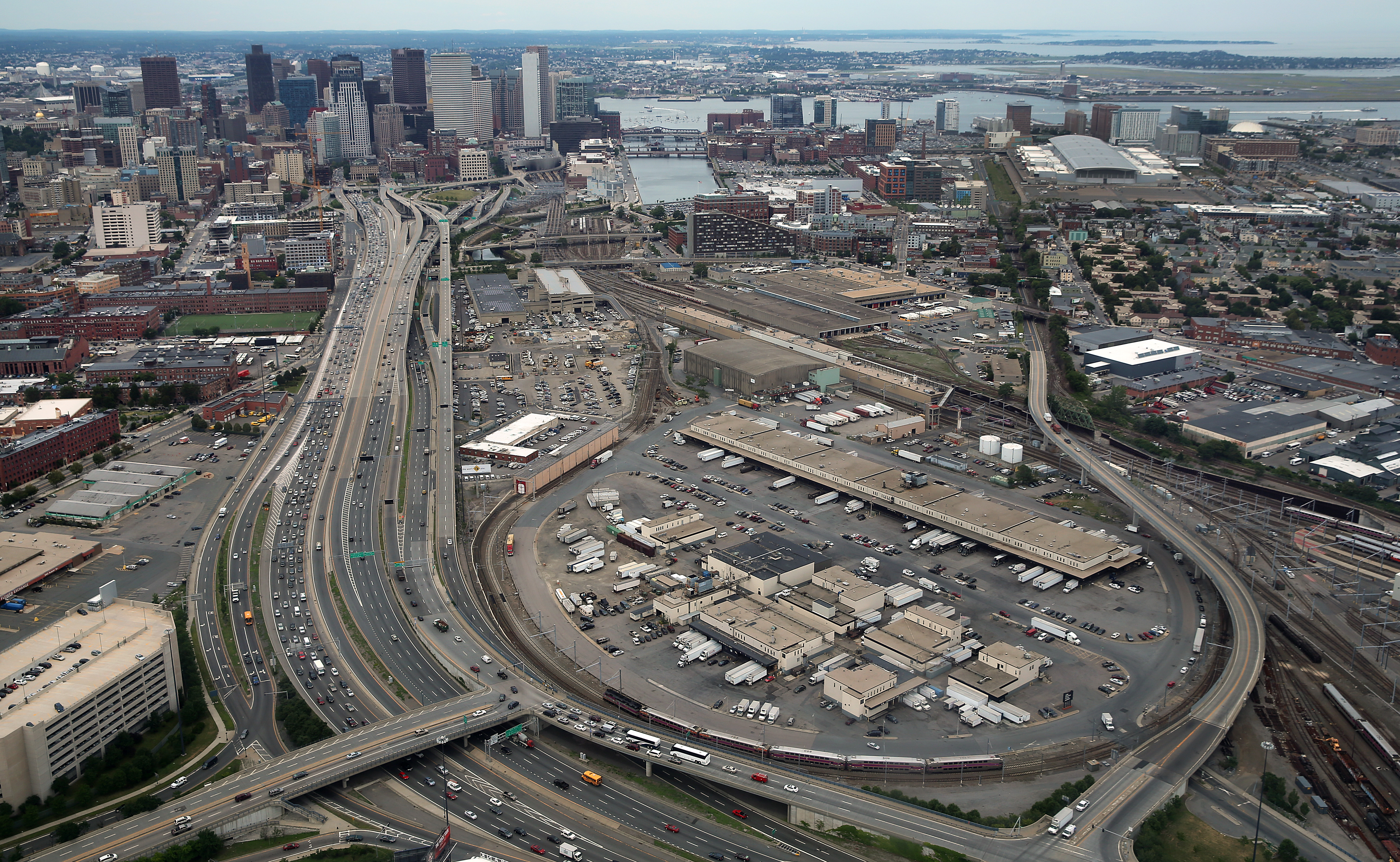 Robert Kraft has been looking at a site off Interstate 93 on Frontage Road, where the city owns a tow yard and public works garage.