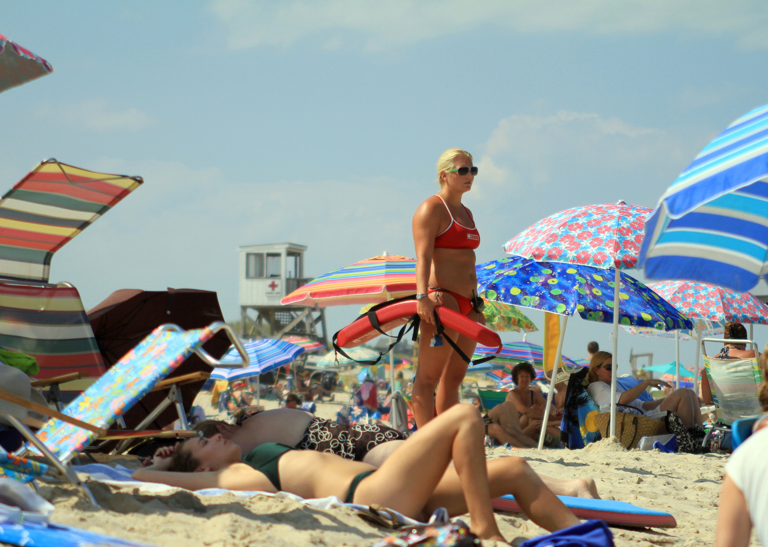 Swimmers returned to Nauset Beach Sunday after the scare.