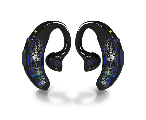 21sweatshop - The skeleton of the FreeWavz smart headphones. (handout)