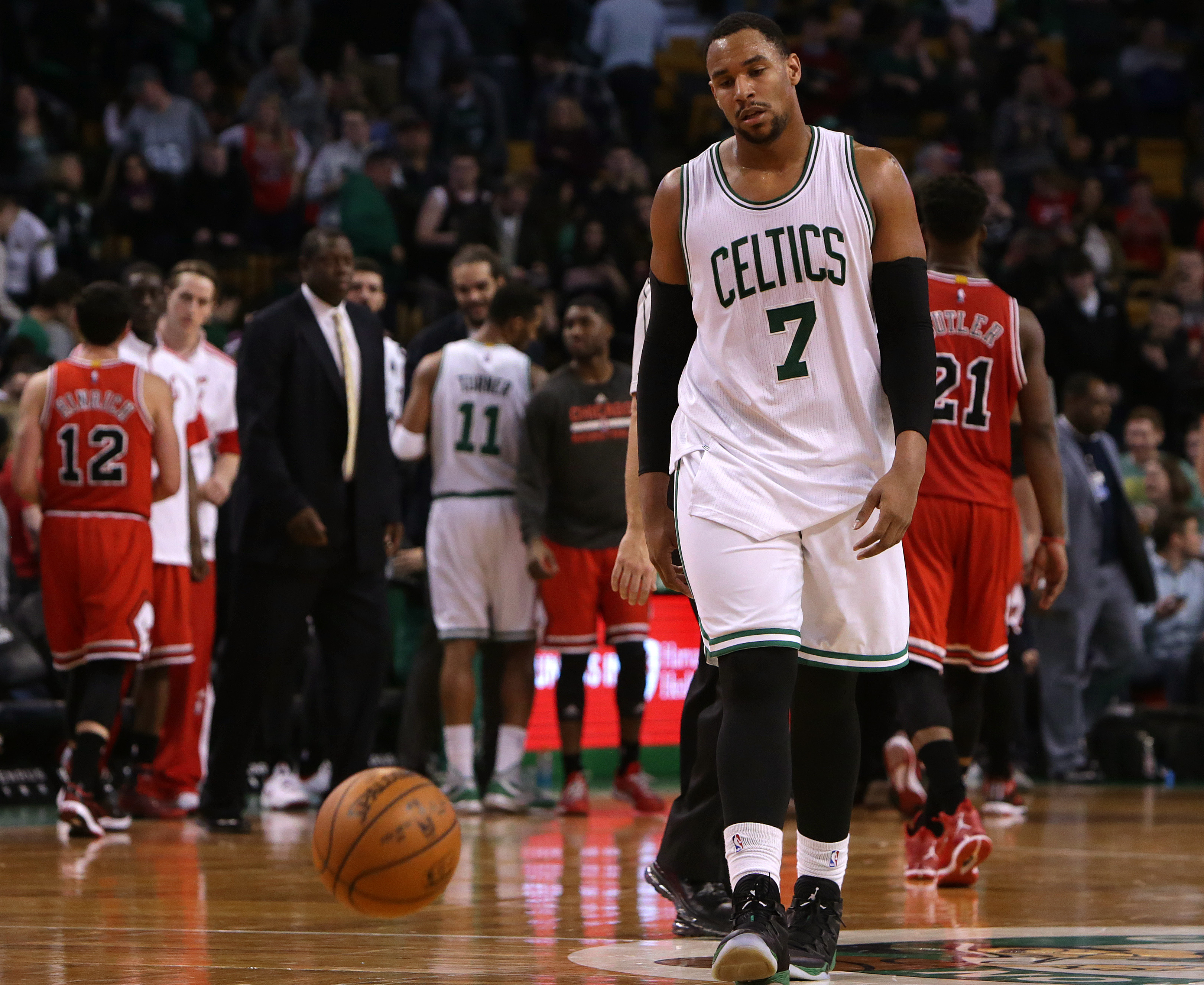 Jared Sullinger won’t play again this season after doctors determined he has a stress fracture in his left foot.