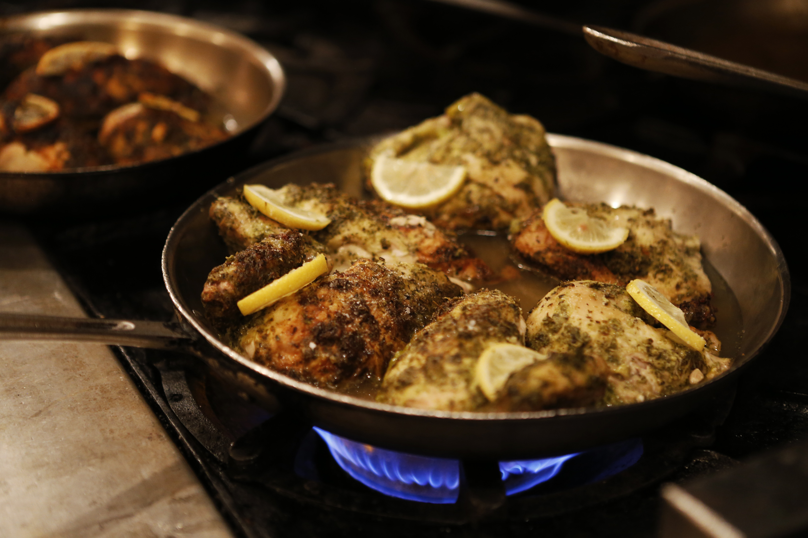 Roast chicken at Hamersley's Bistro.