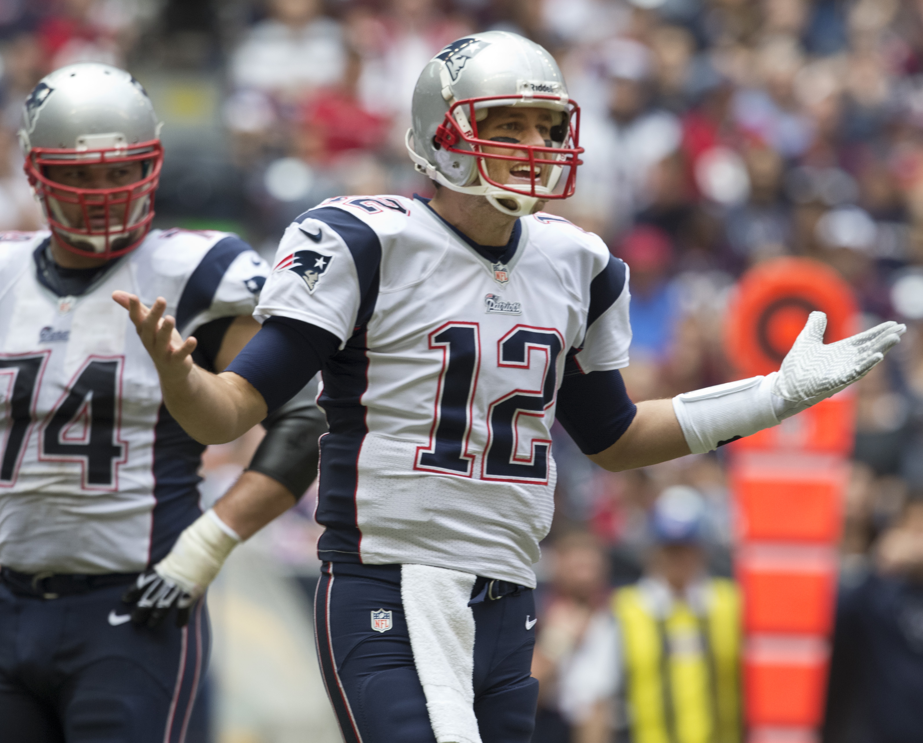 Tom Brady led the Patriots in a second-half rally to beat the Texans on Sunday.