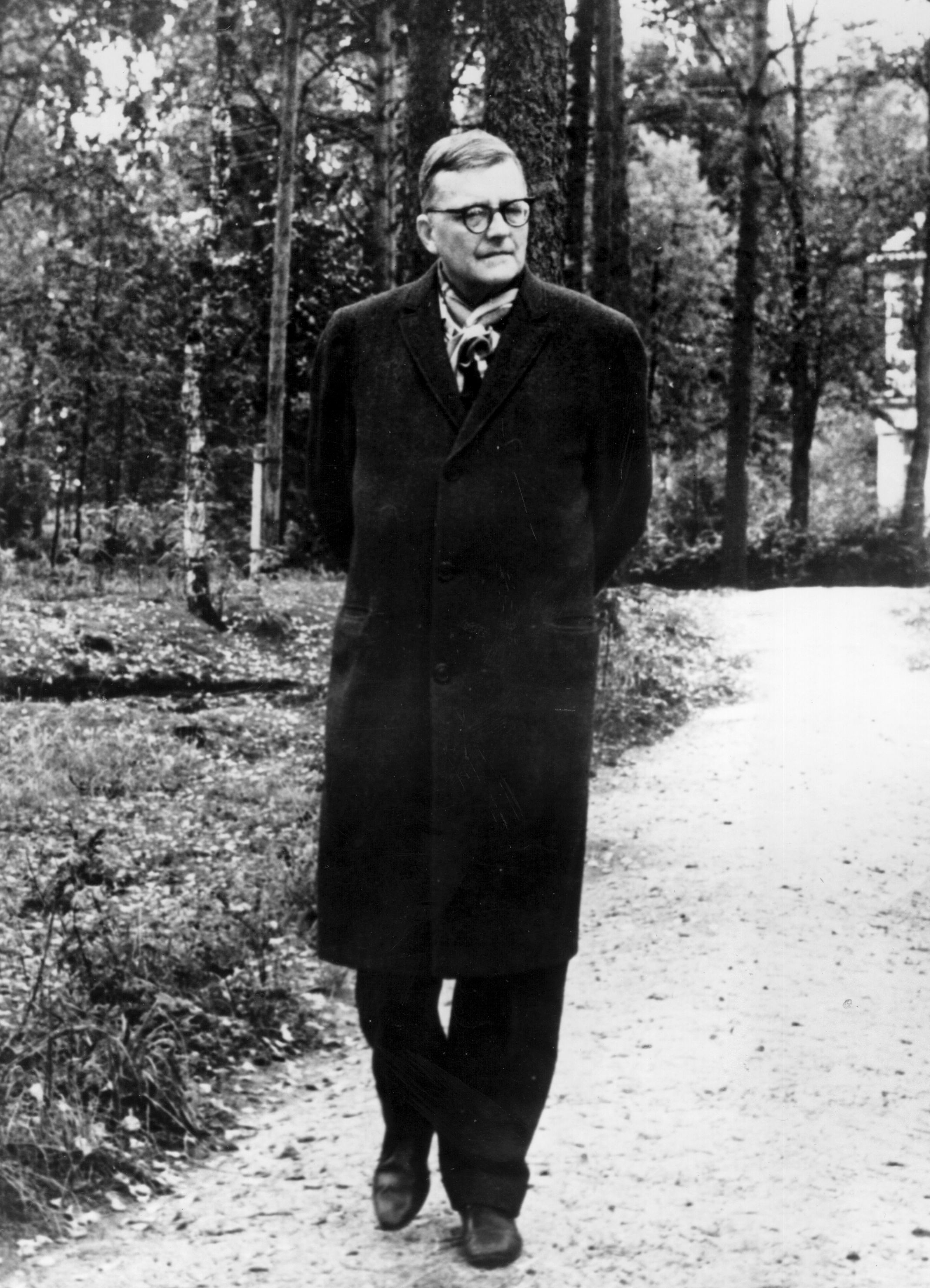 Russian composer Dmitri Shostakovich pictured circa 1966.