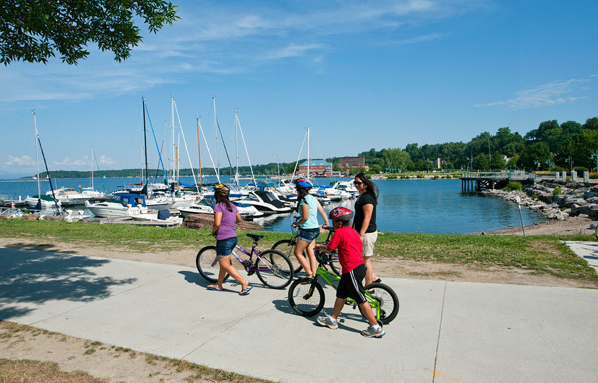 The Island Line Trail in Burlington, Vermont.