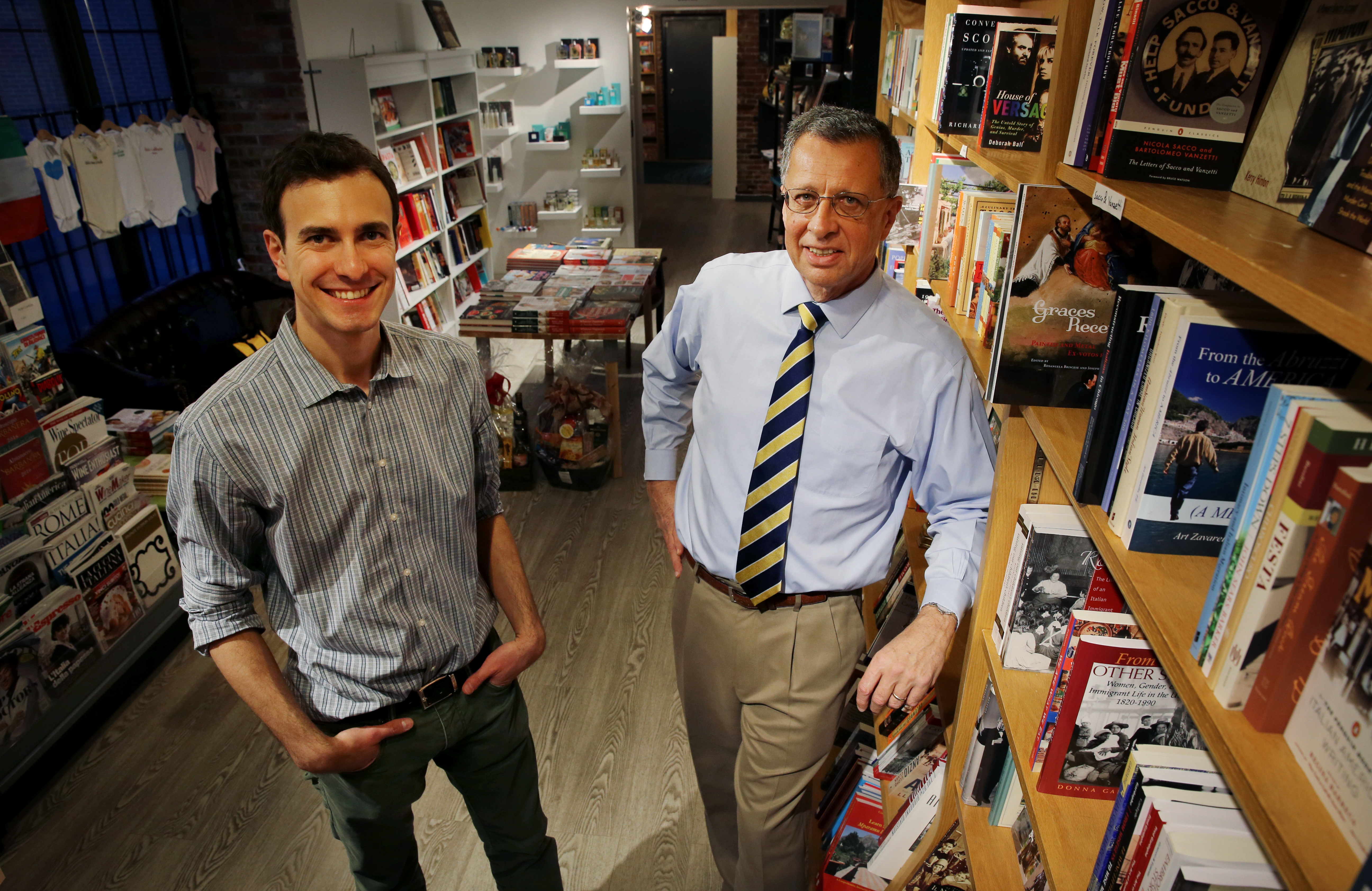 Owners Nicola Orichuia and Jim Pinzino stock 1,200 titles at their North End book shop.