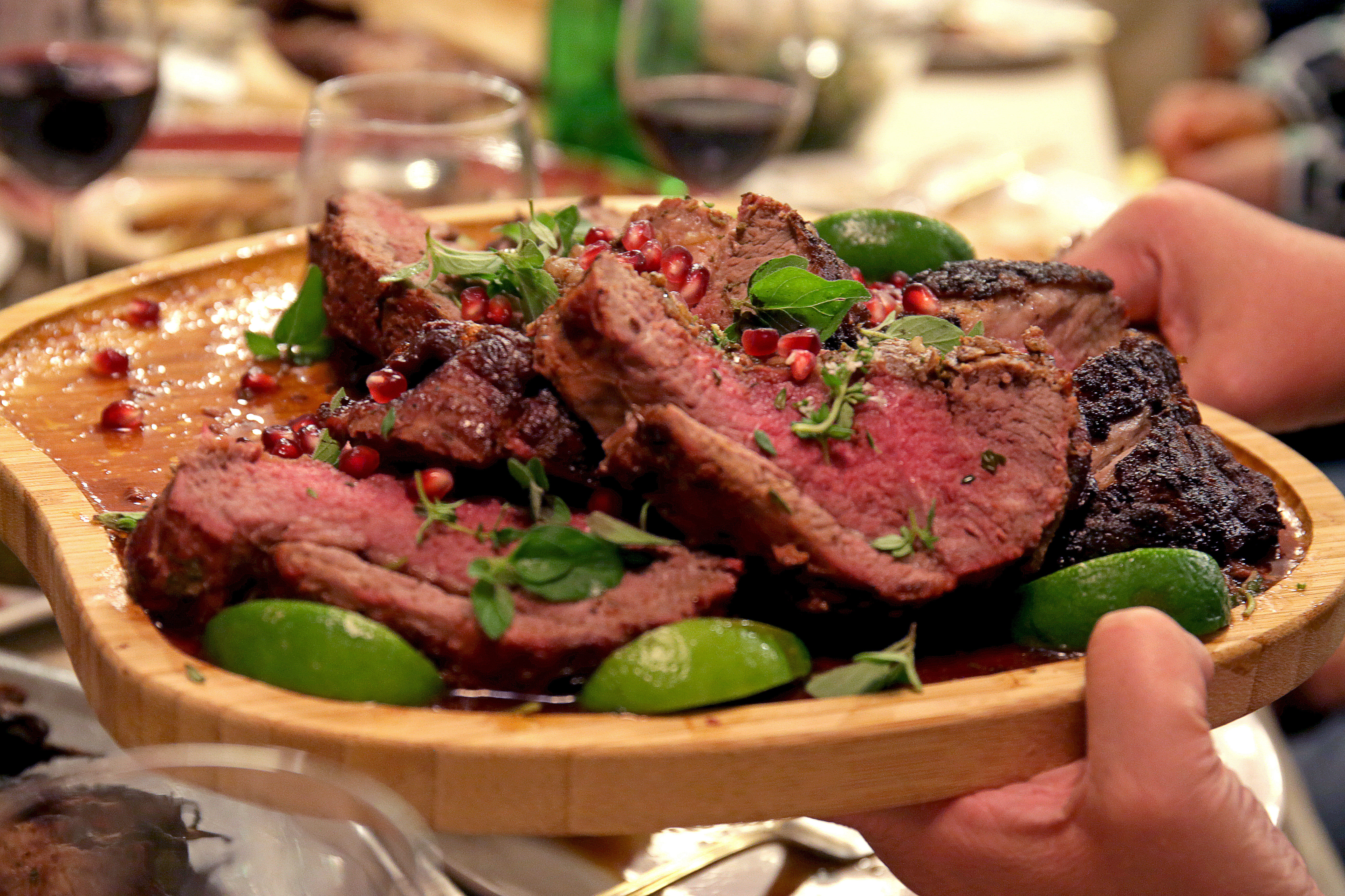 Leg of lamb.