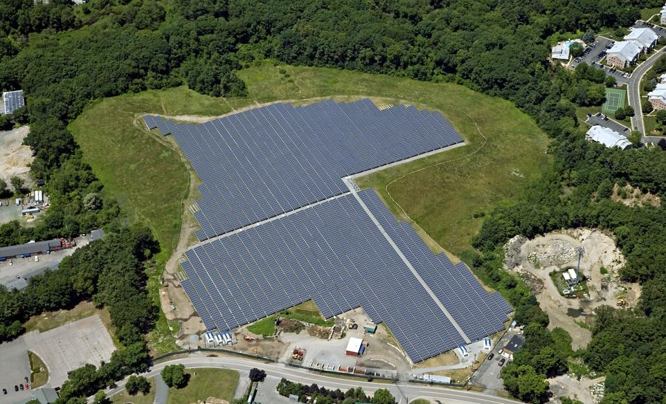 Solar array at old Braintree landfill expected to produce electricity