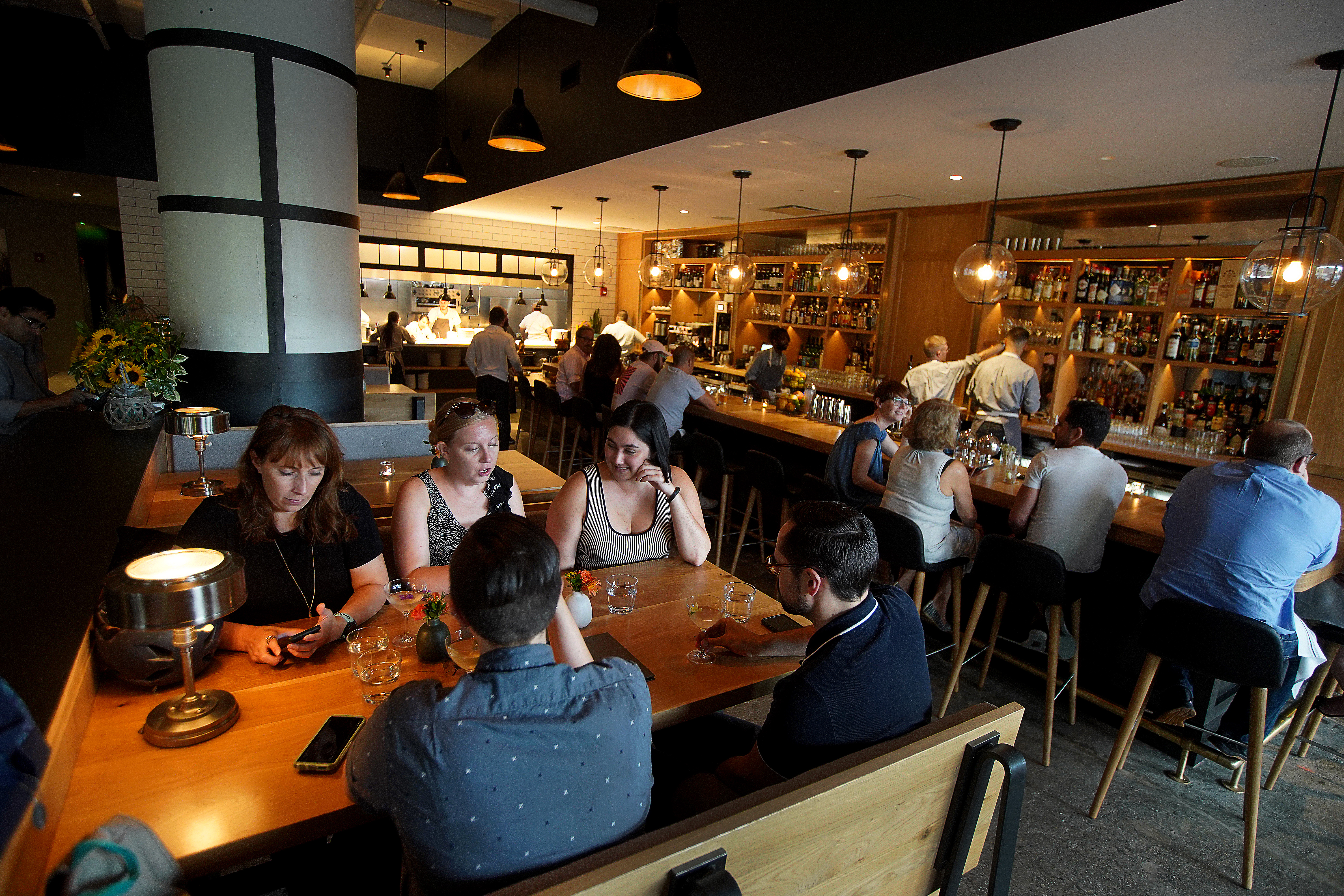 Chickadee’s interior, as pictured in early August.