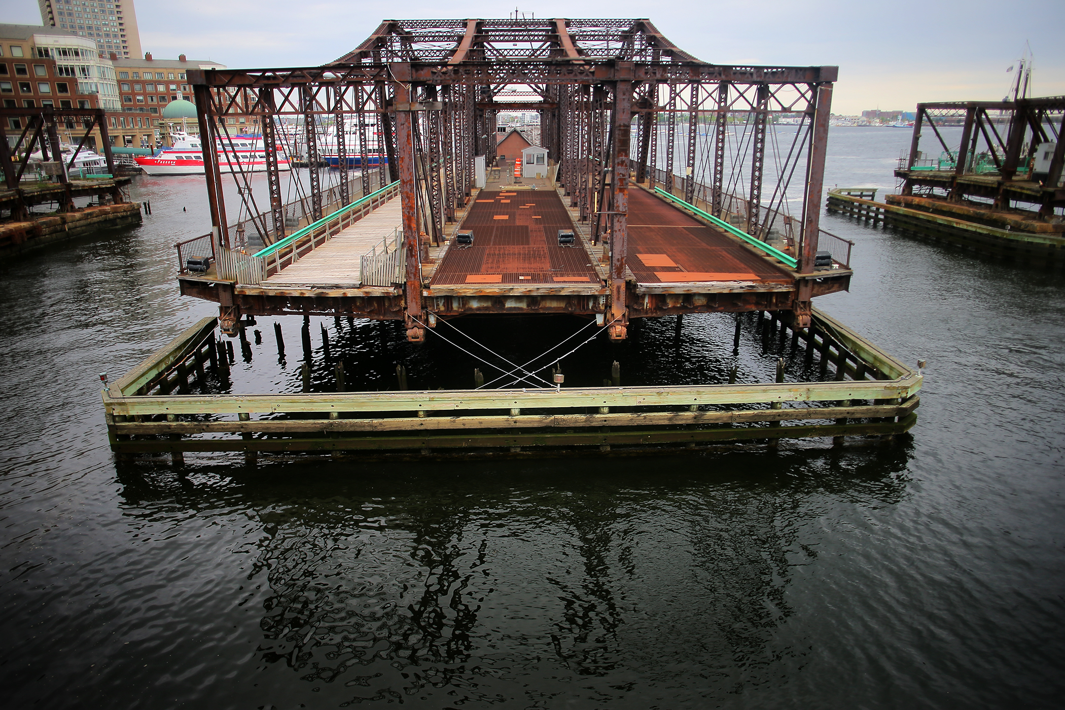 The Northern Avenue Bridge.