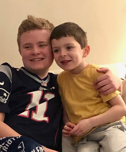 Euan Beckham (right) with his “special guy,” Adam Beckham Clyve.