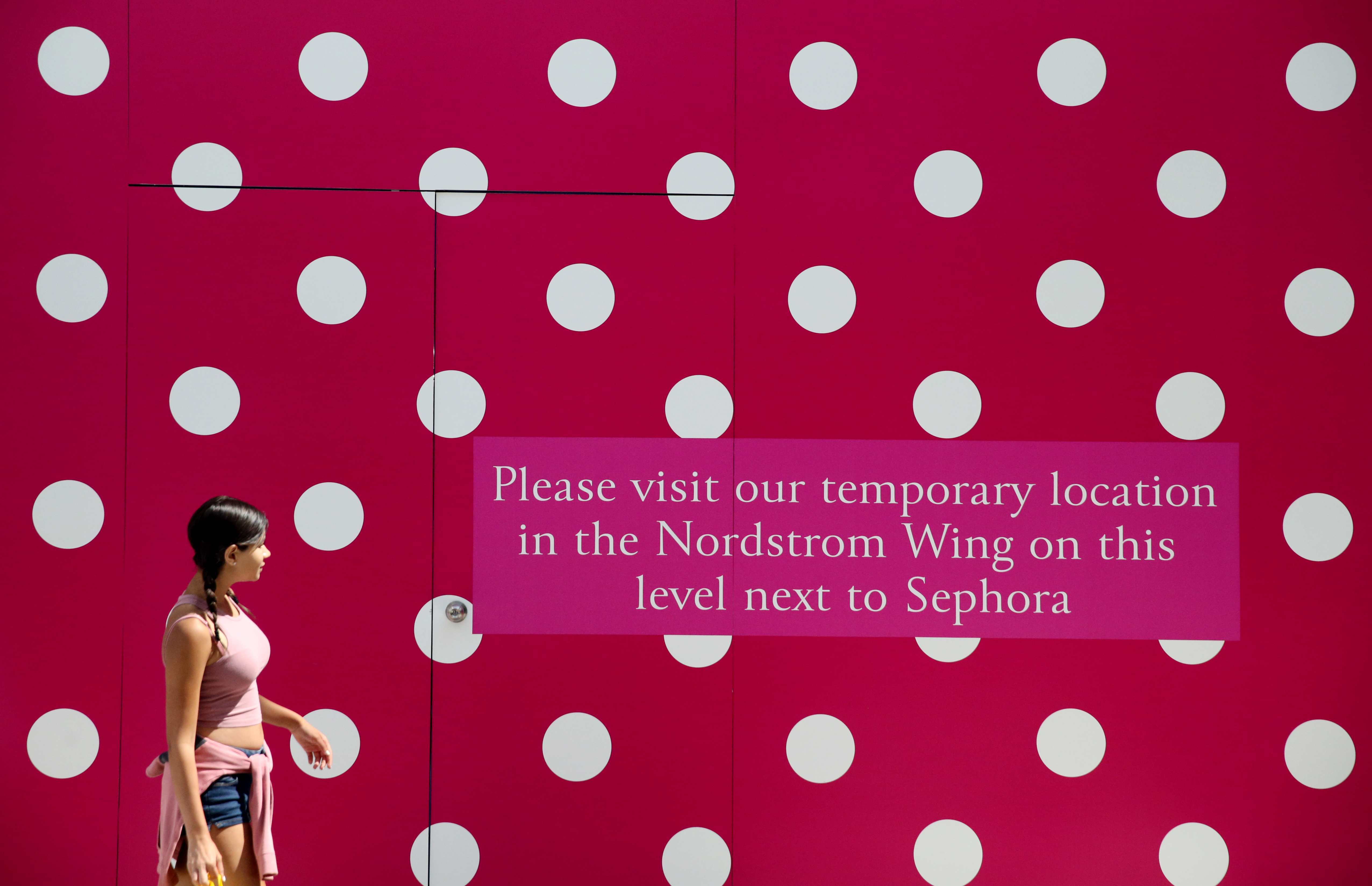 Pink is under construction and will open in November at the Northshore Mall. in Peabody, MA on August 09, 2017.
