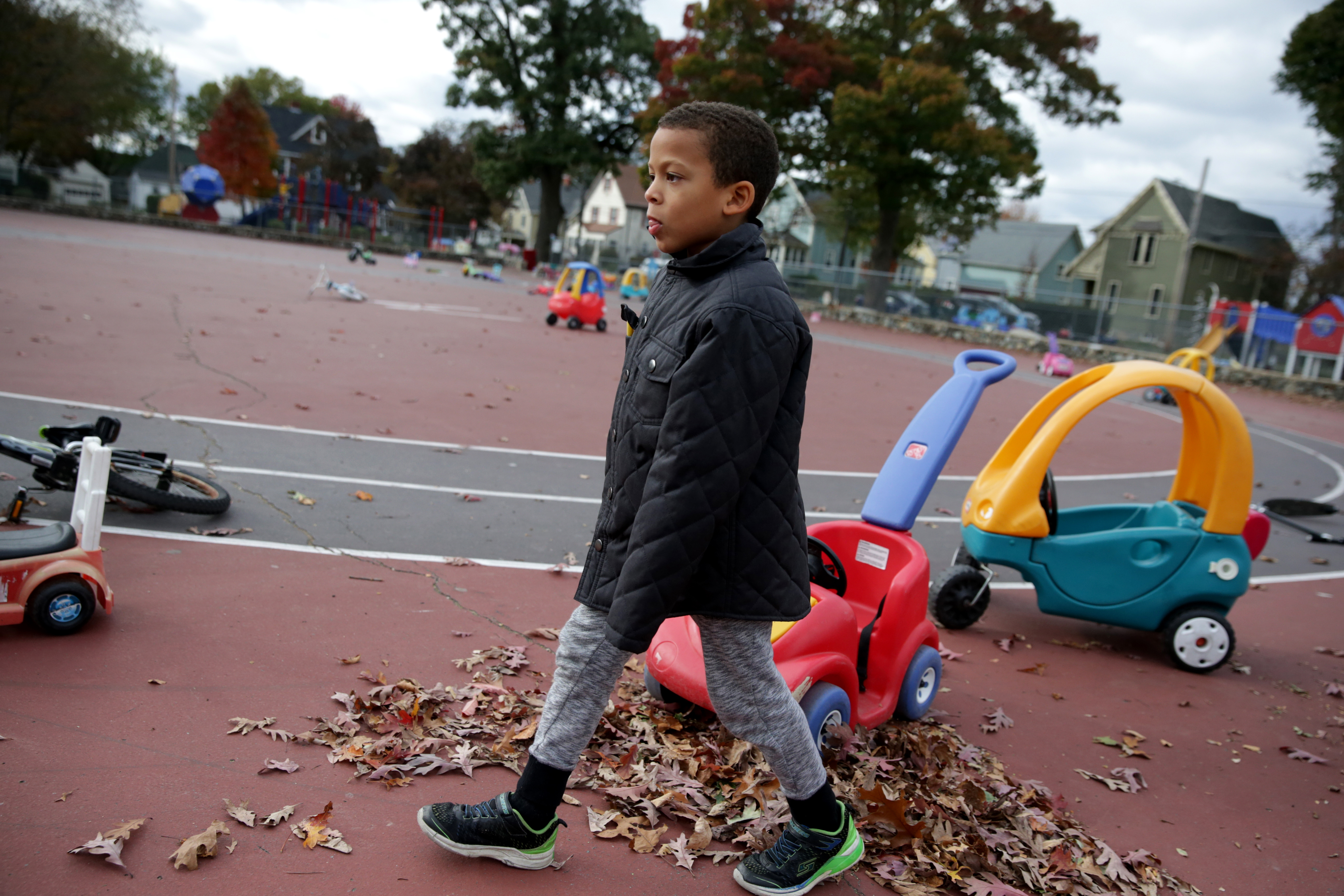 Kiernan Ceide’s parents say he is doing better at Forestdale, a public school in Malden, than he did at Mystic Valley charter school.