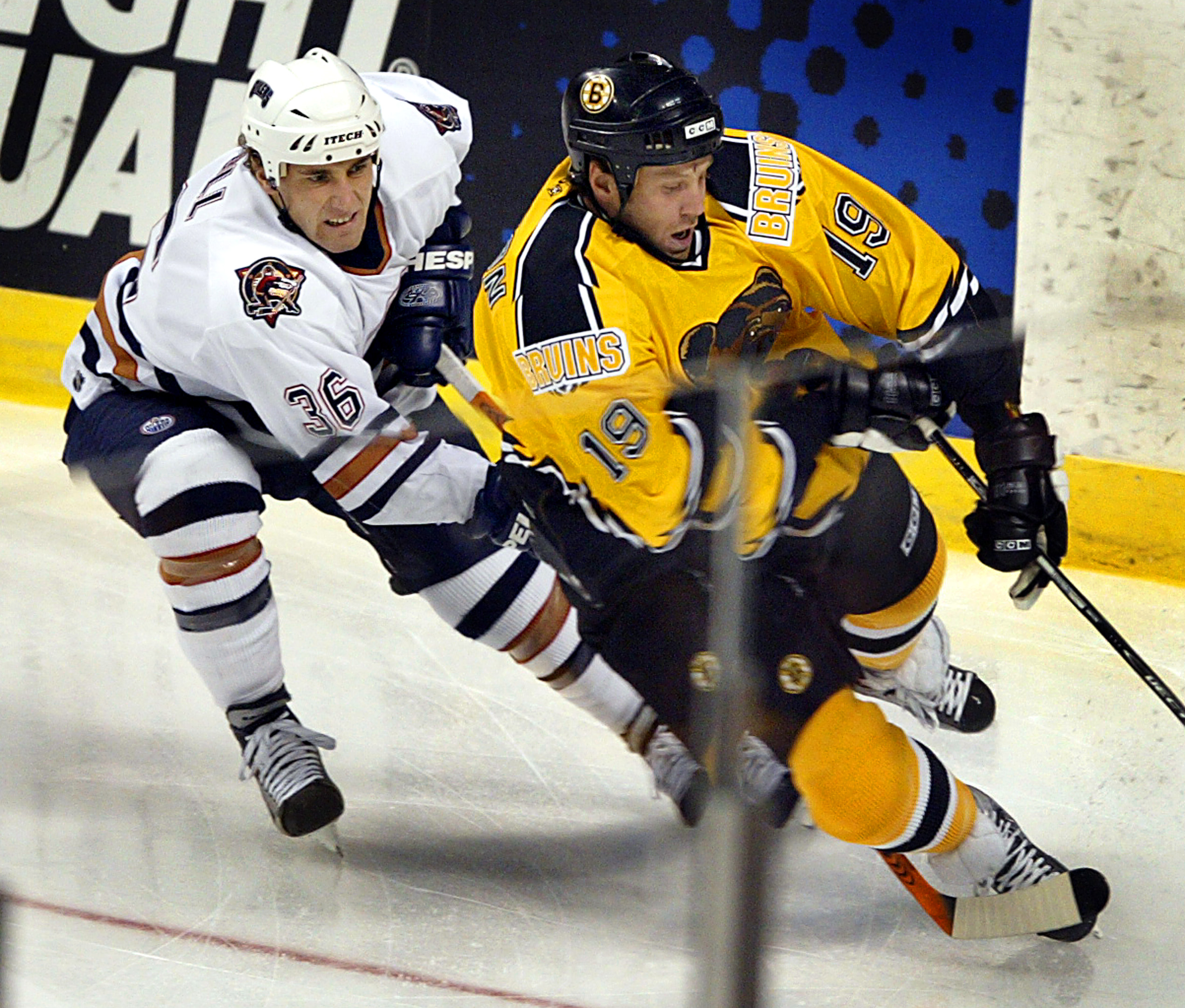 Before Brad Marchand scored 100 points this season, Joe Thornton was the last Bruin to do so, in 2002-03