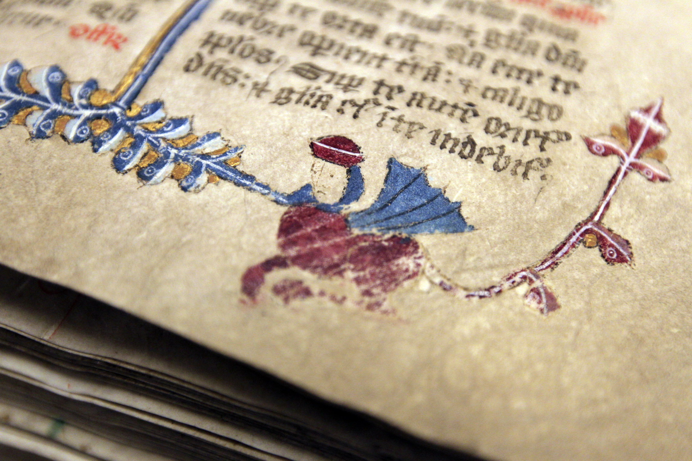 The library has one of the nation’s most extensive collections, including this 14th century English Missale.