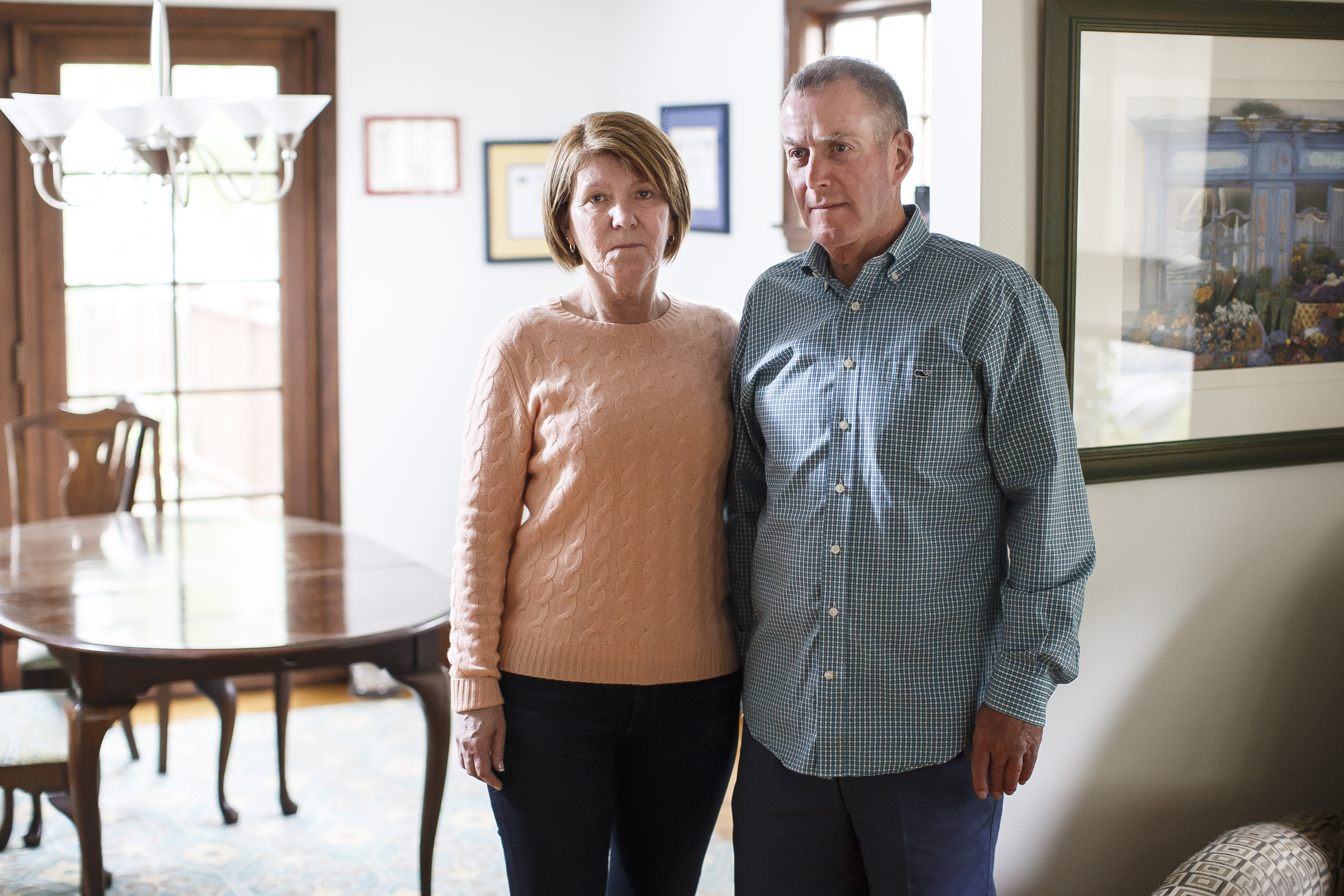 Maureen and Jack Graney, in their home in Milton.