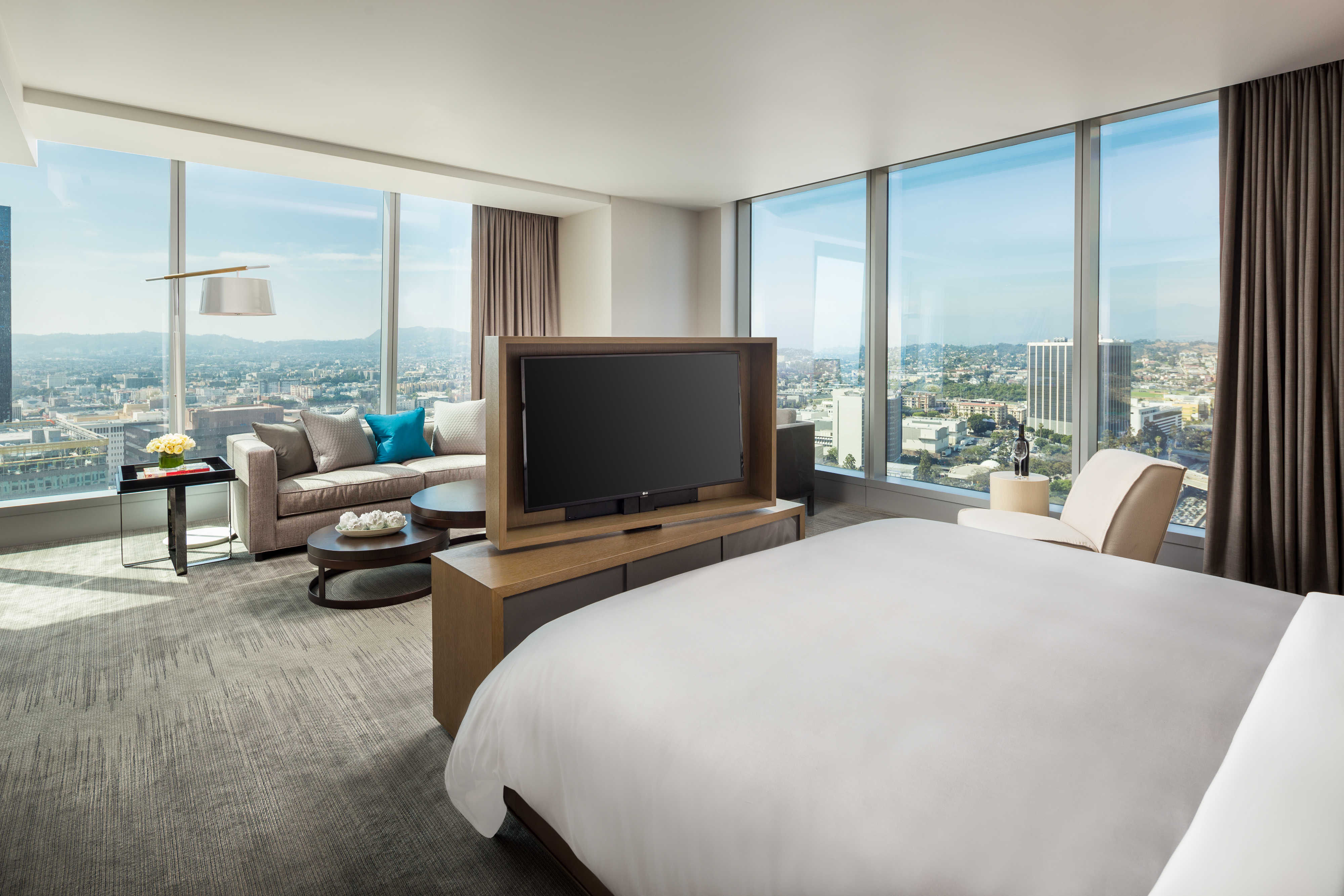 A guest room at the InterContinental Downtown.