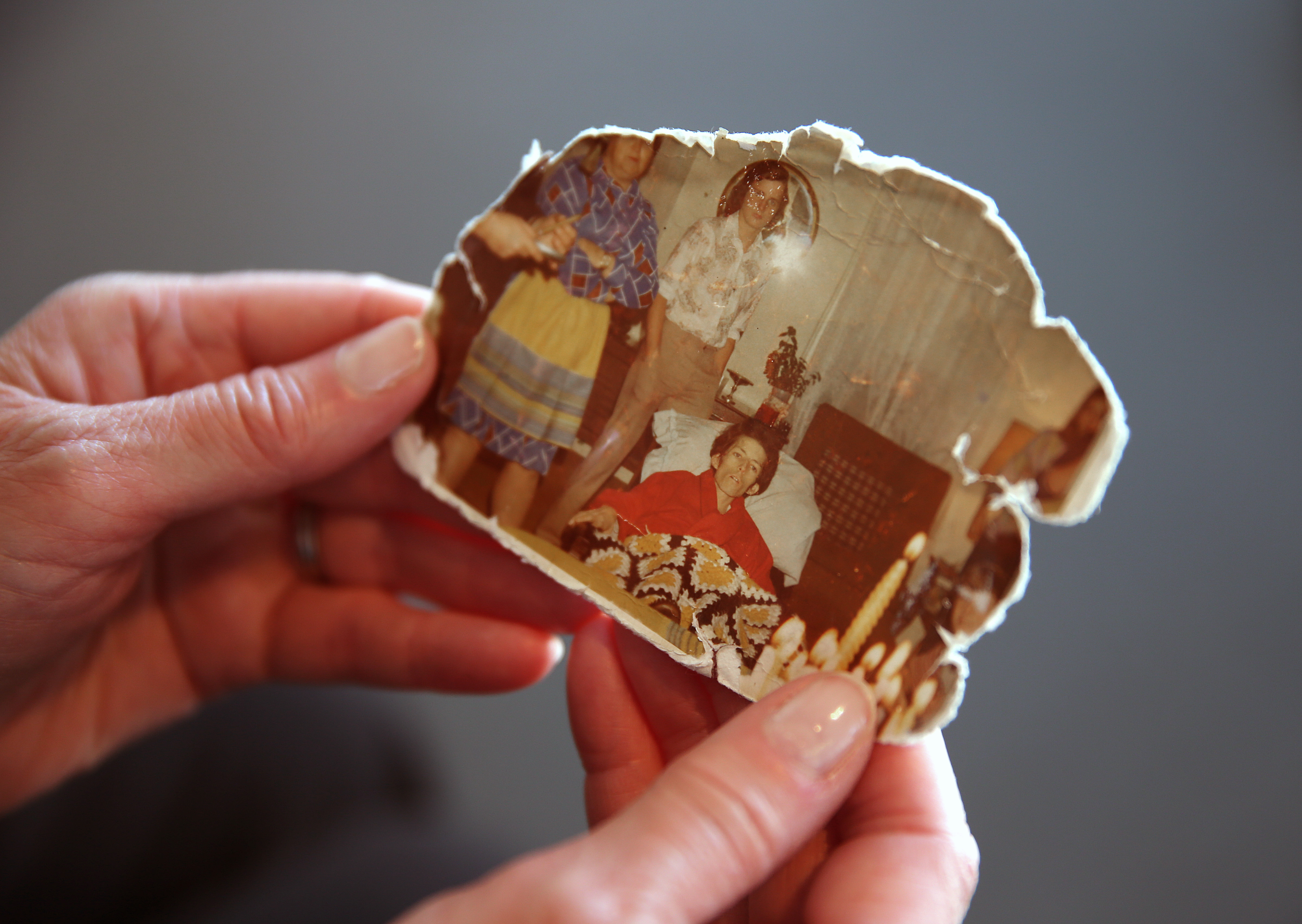 Maureen Bisognano keeps this photograph of her brother Johnny, who had Hodgkin’s disease and at 17 chose to spend his last days at home with his family.