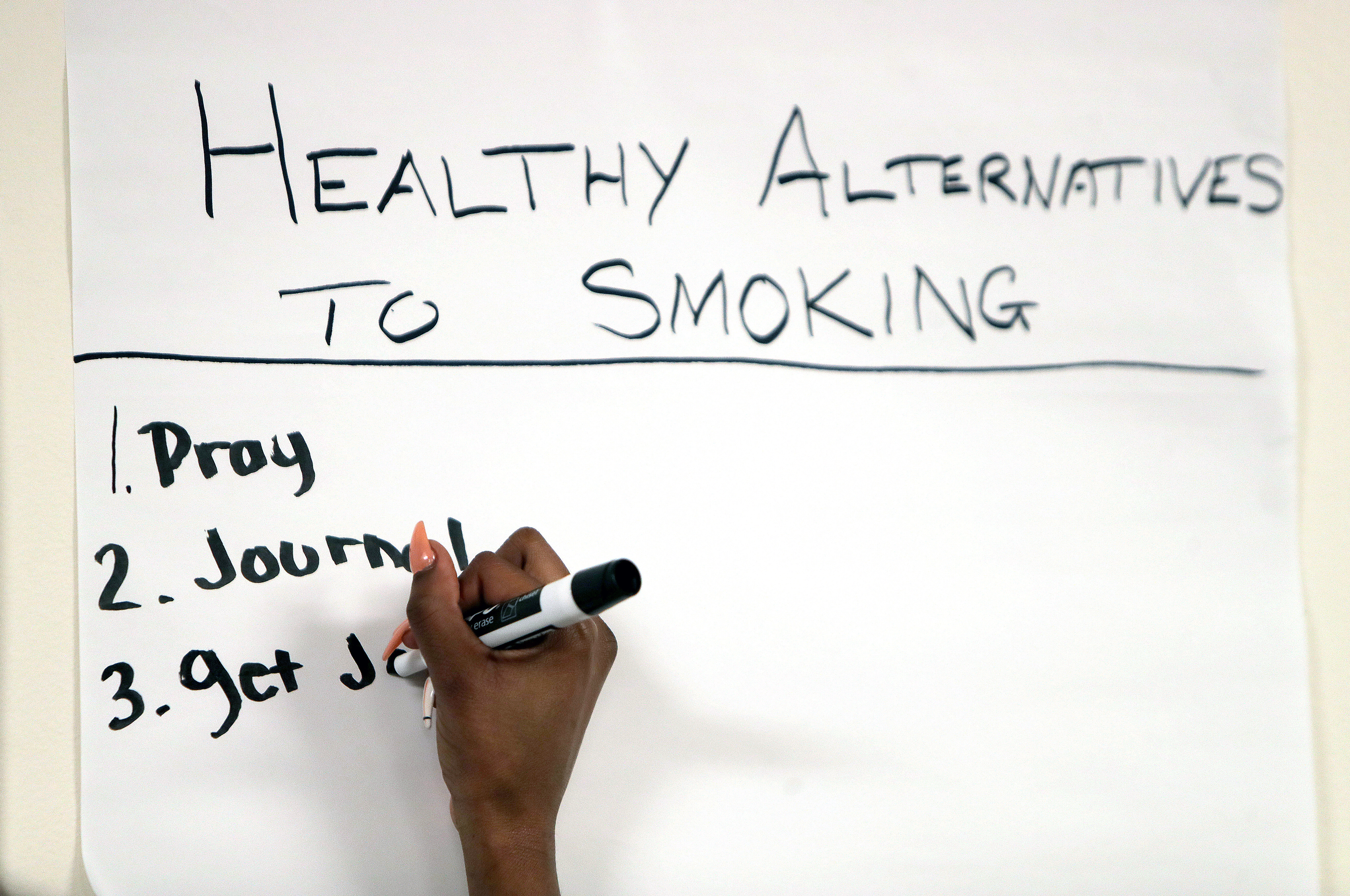 Zaire Richardson listed healthy alternatives to smoking marijuana.