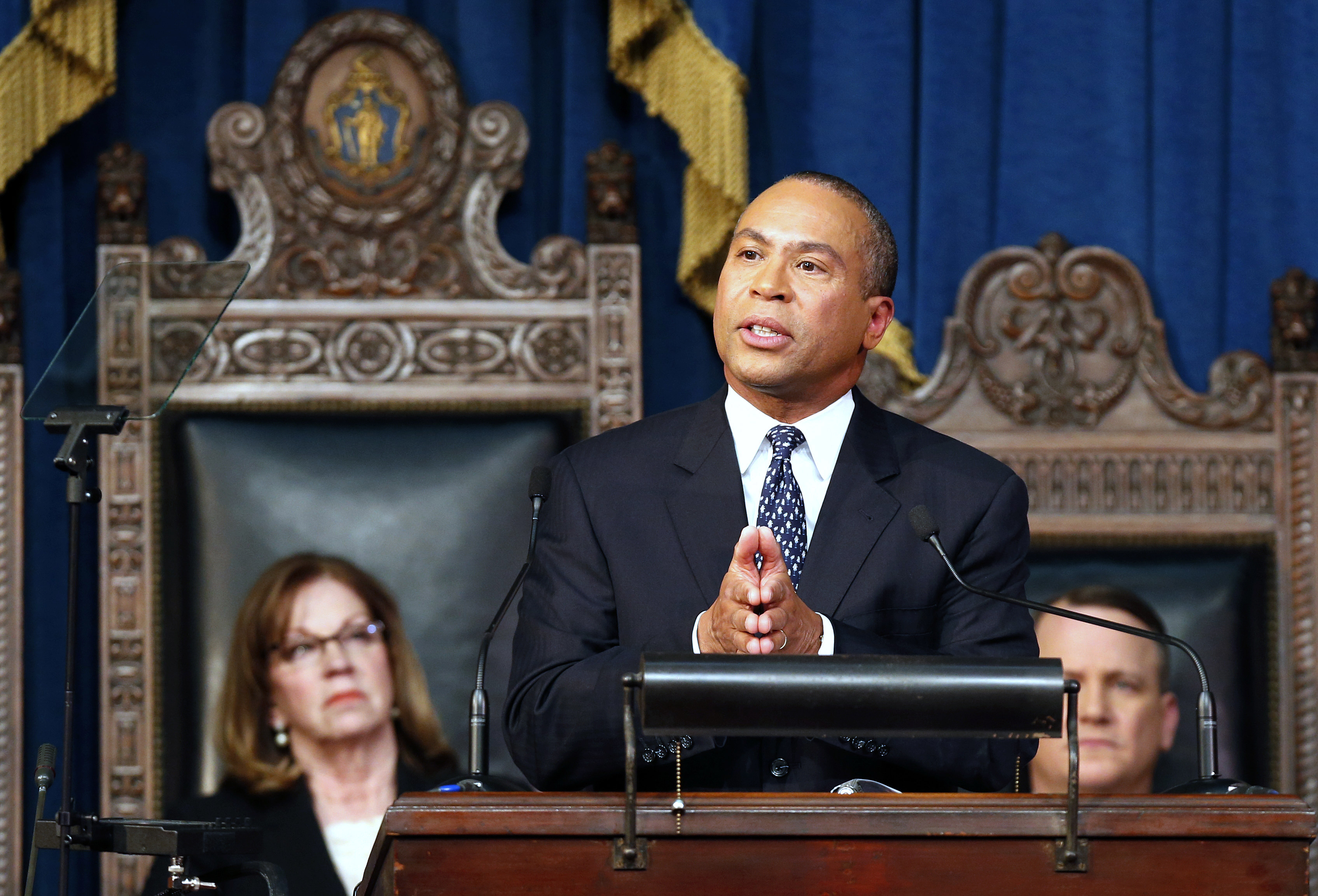 In 2013, then-Governor Deval Patrick pitched a $1.9 billion tax increase to fund rail lines all over the state, boost MBTA funding, and expand early education.