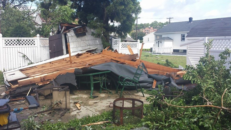 The roof of Joel Miranda and Mellie Sanchez’s home blew off in a tornado.