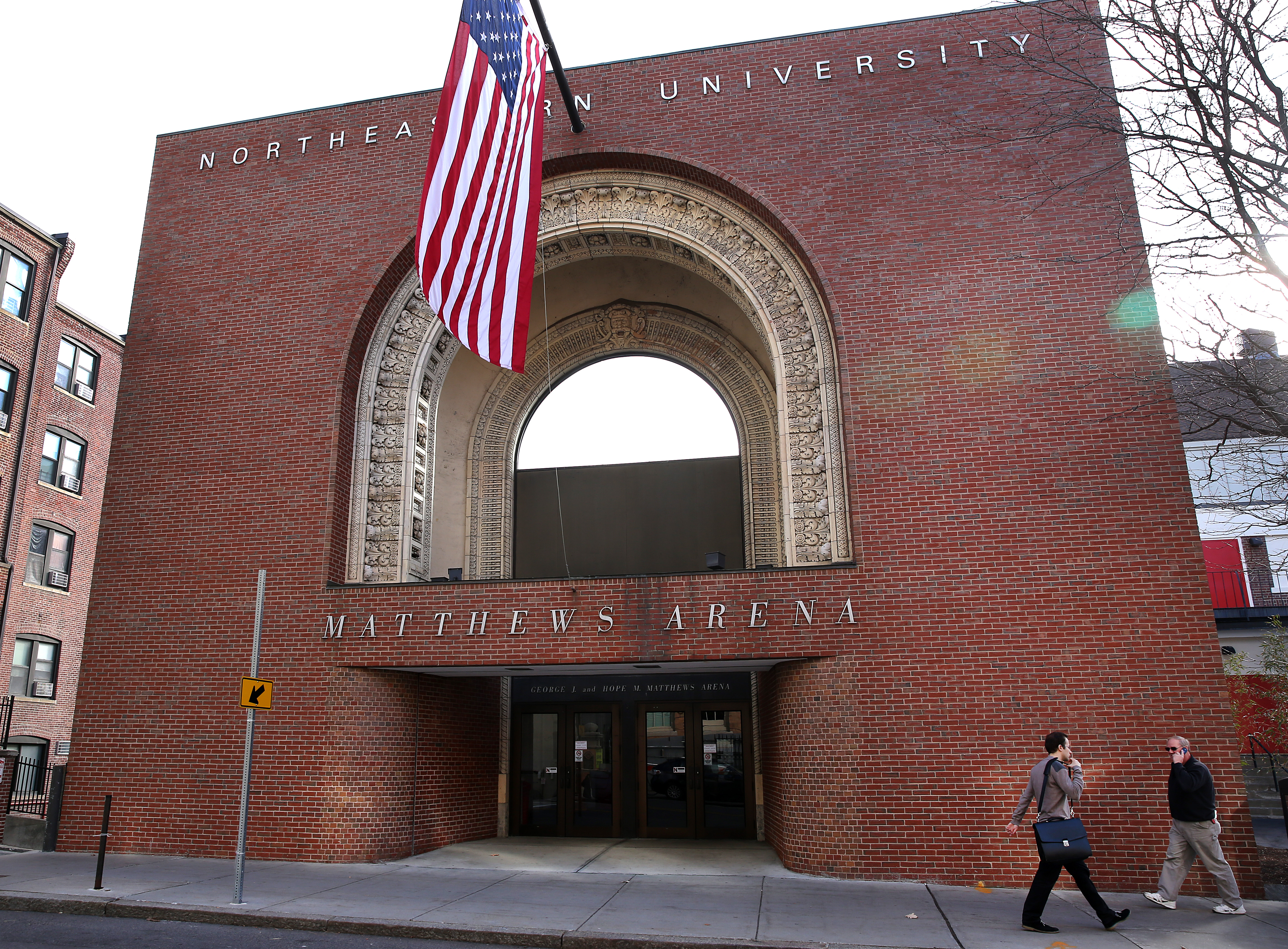 The current look of Matthews Arena, which was built in 1910, still features the prominent arch in the front of the building.