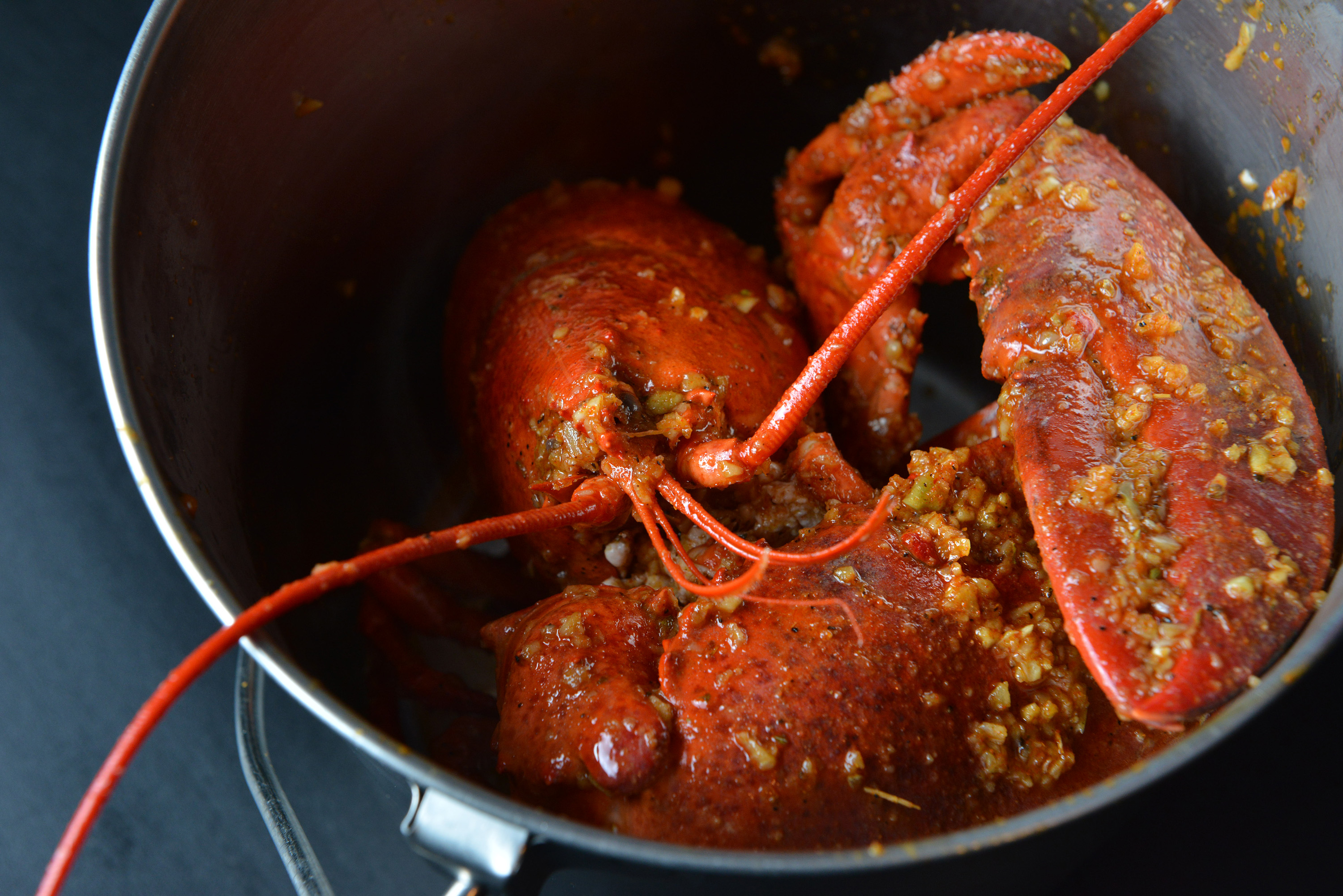 Holly Crab’s lobster served with its house Cajun-style sauce.