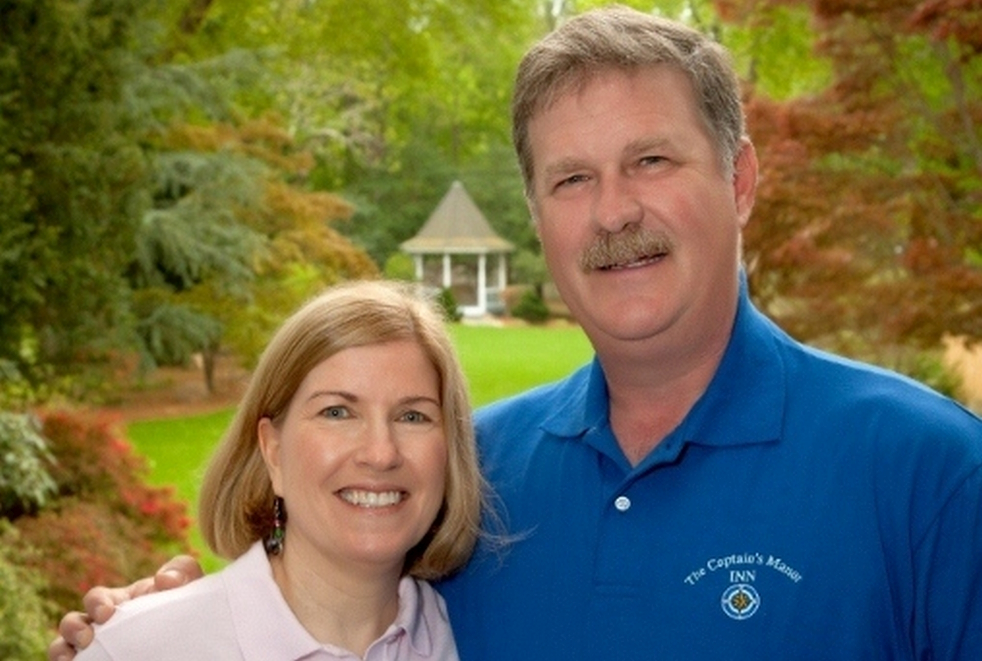 Trish and Kevin Robinson of the Captain's Manor Inn.