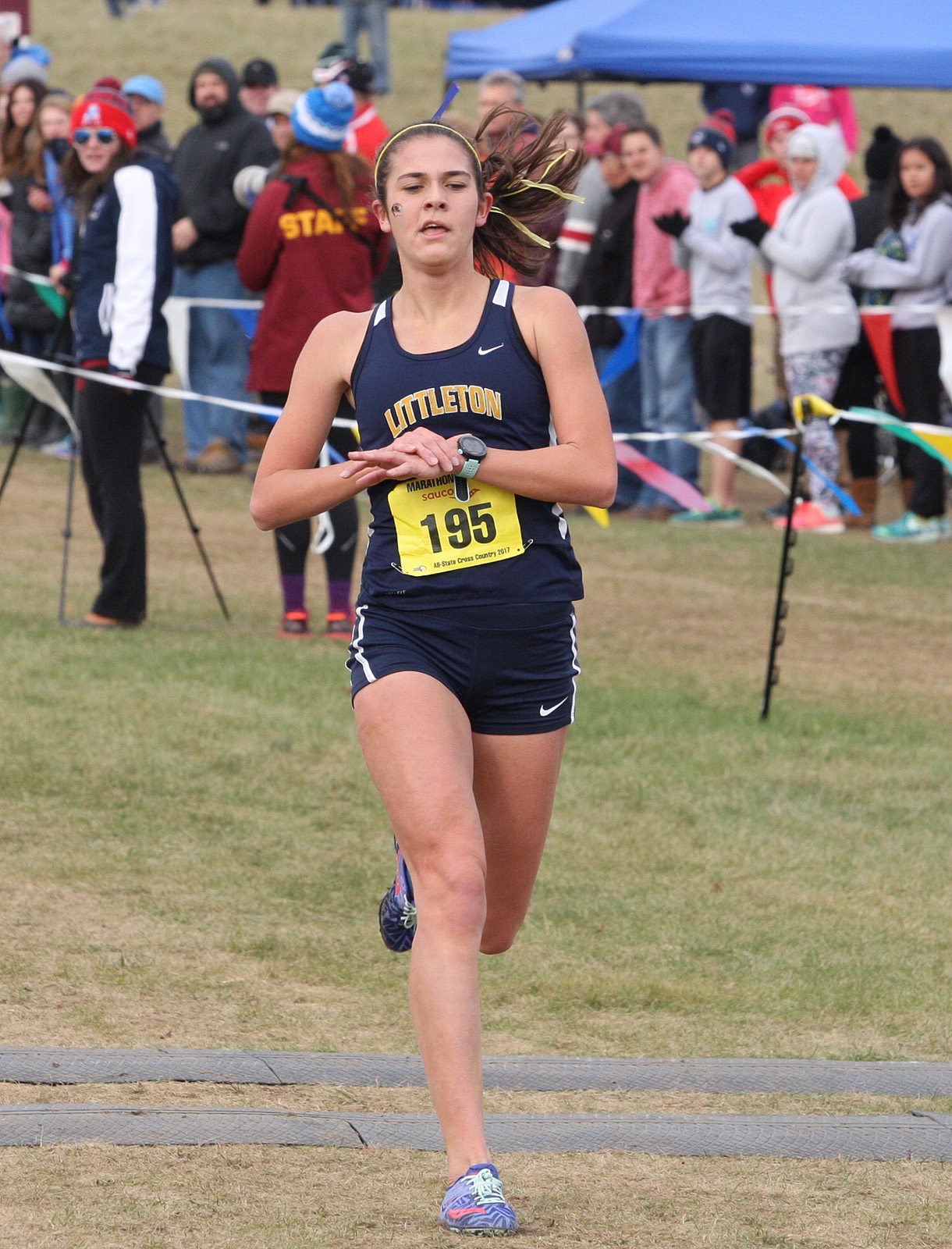 Littleton junior Sarah Roffman was right on time in the Division 2 race.