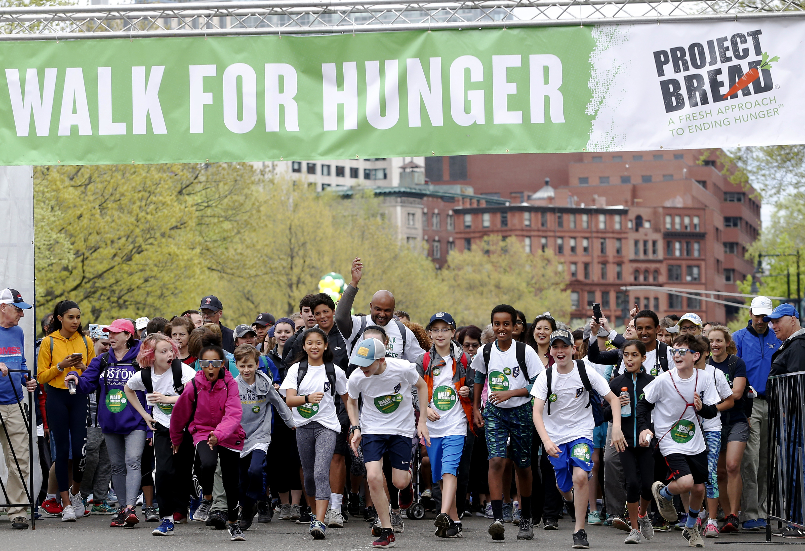 People took off from the starting line of the 50th annual Walk for Hunger earlier this year.