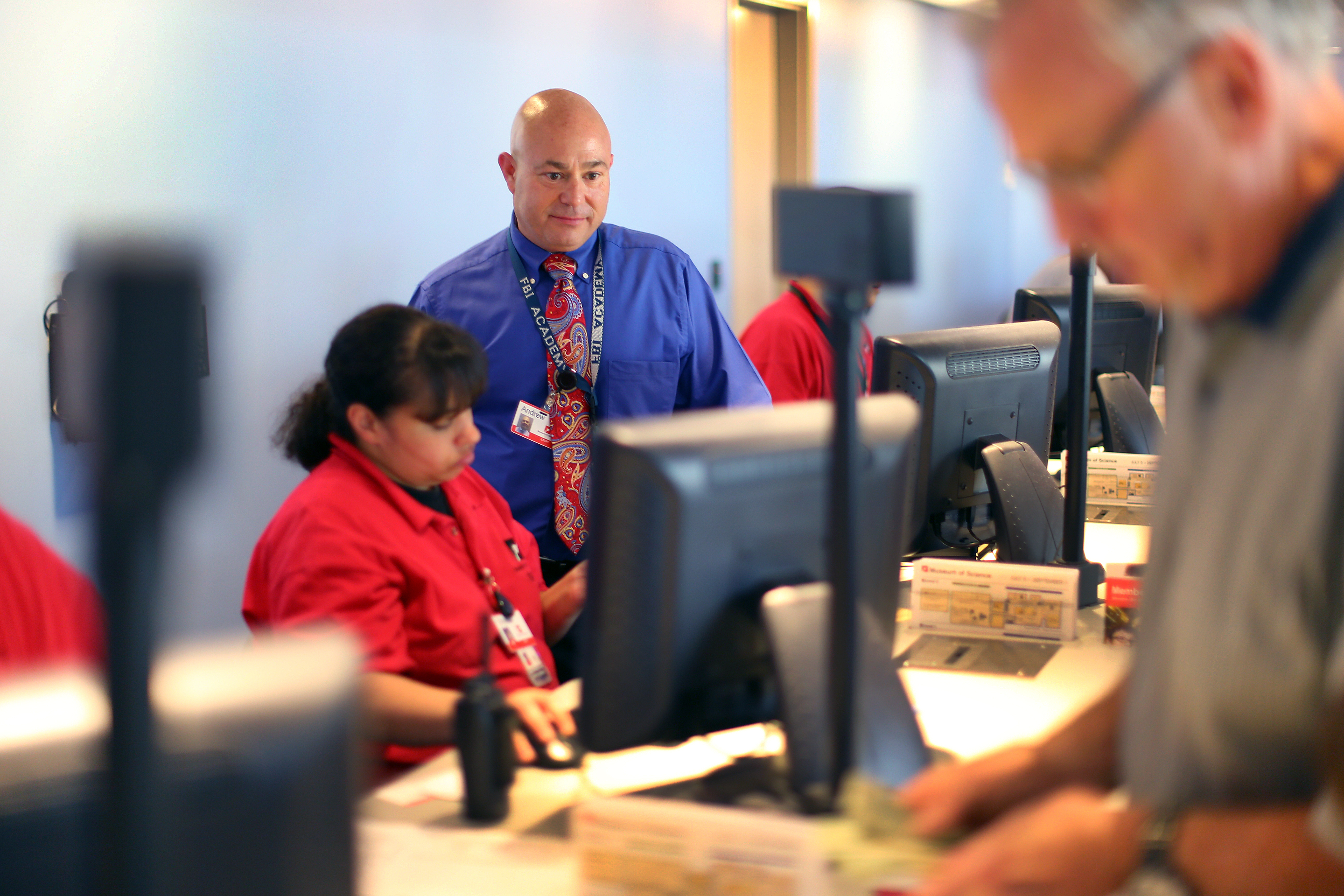 Andrew Weisman, who has dropped about 90 pounds, manages the box office.