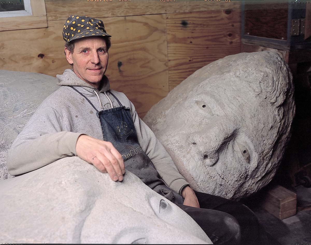 Mr. Wheelwright in his Boston studio in 2003.
