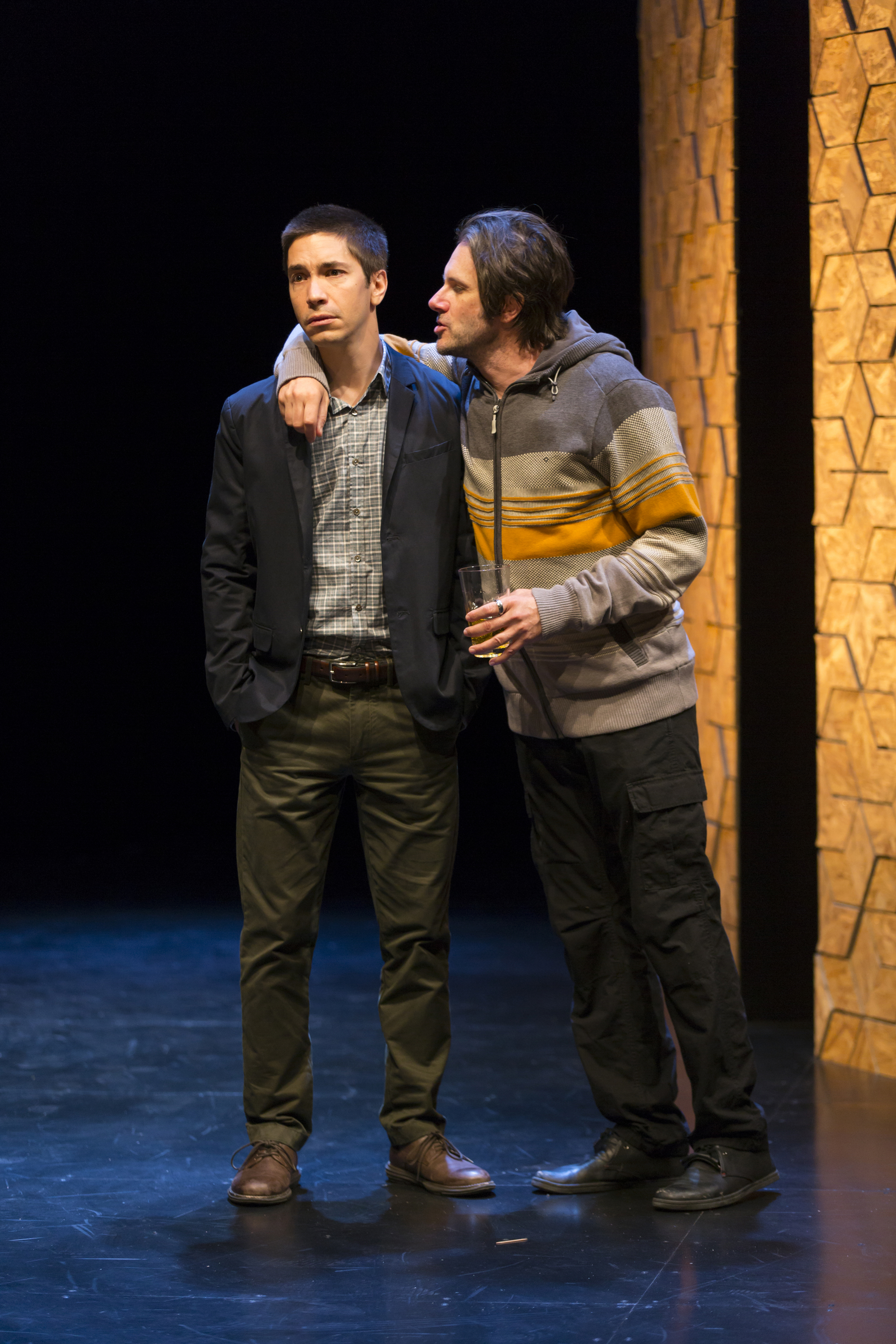 Justin Long (left) and Josh Hamilton in “An Intervention.”