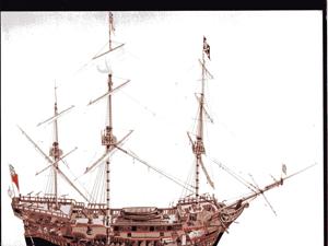 A drawing of the Whydah Gally
