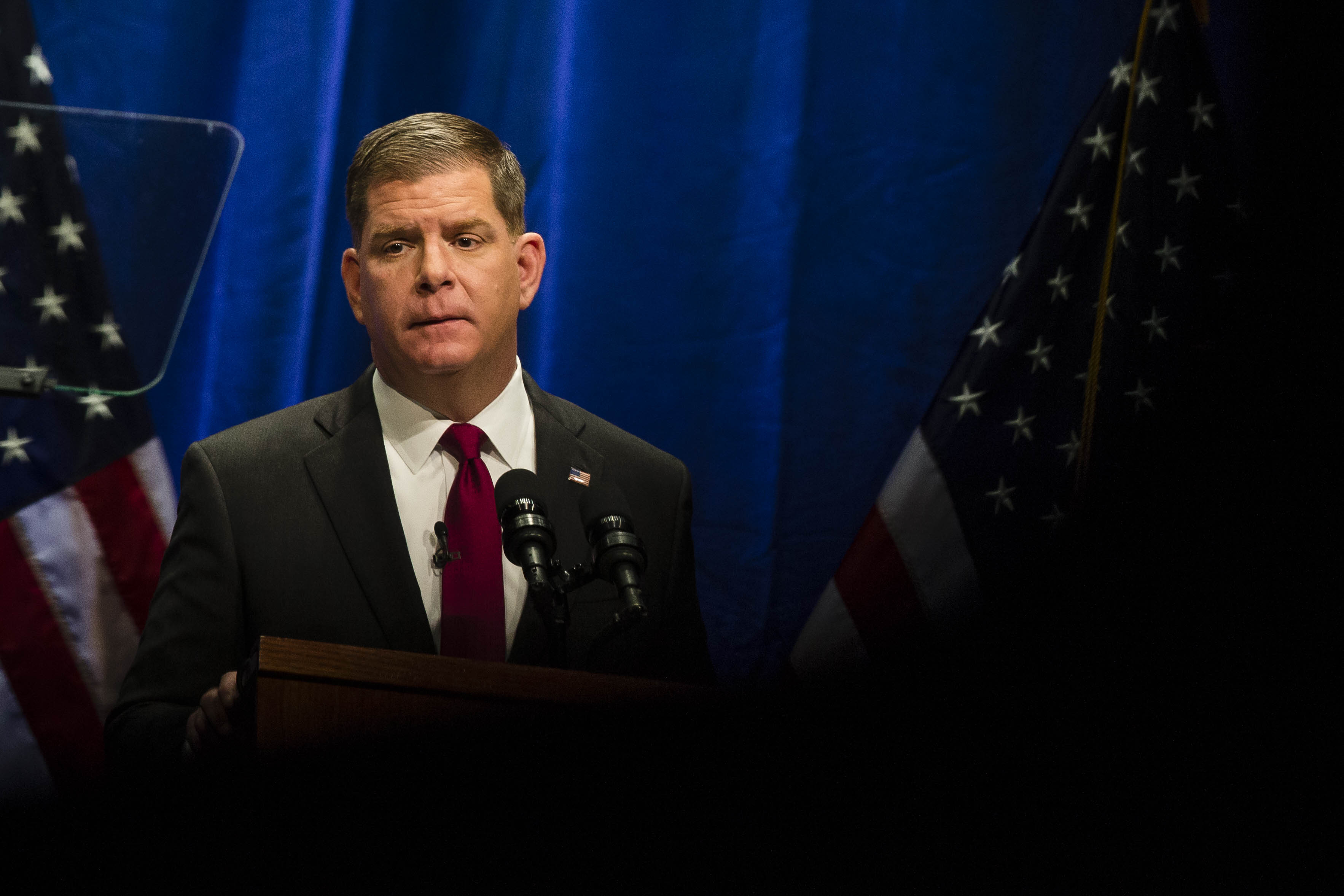“We can be the city that is world class because it works for the middle class,” Walsh said to thunderous applause.