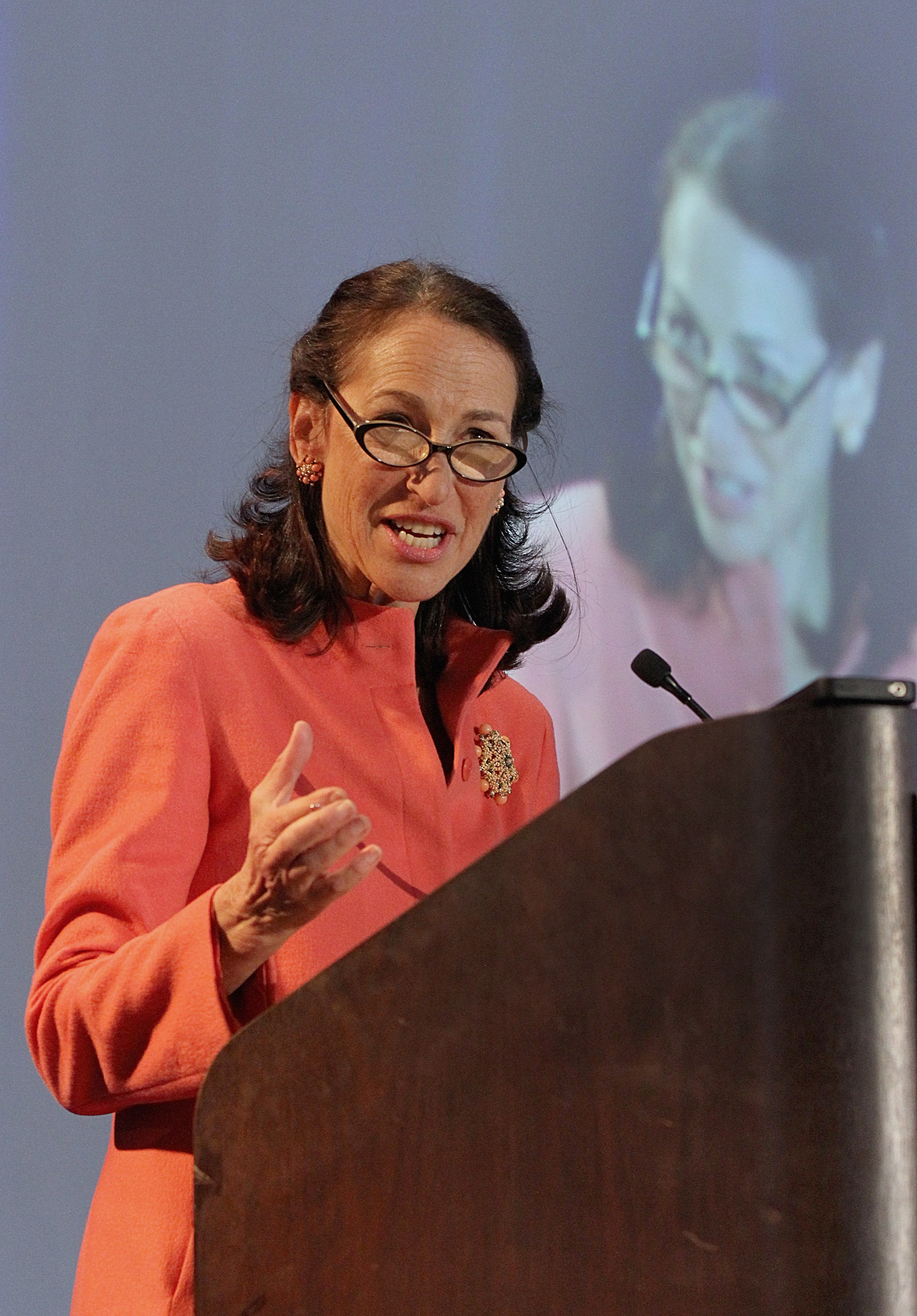 FDA chief Margaret Hamburg spoke to 300 pharmaceutical executives in Cambridge.