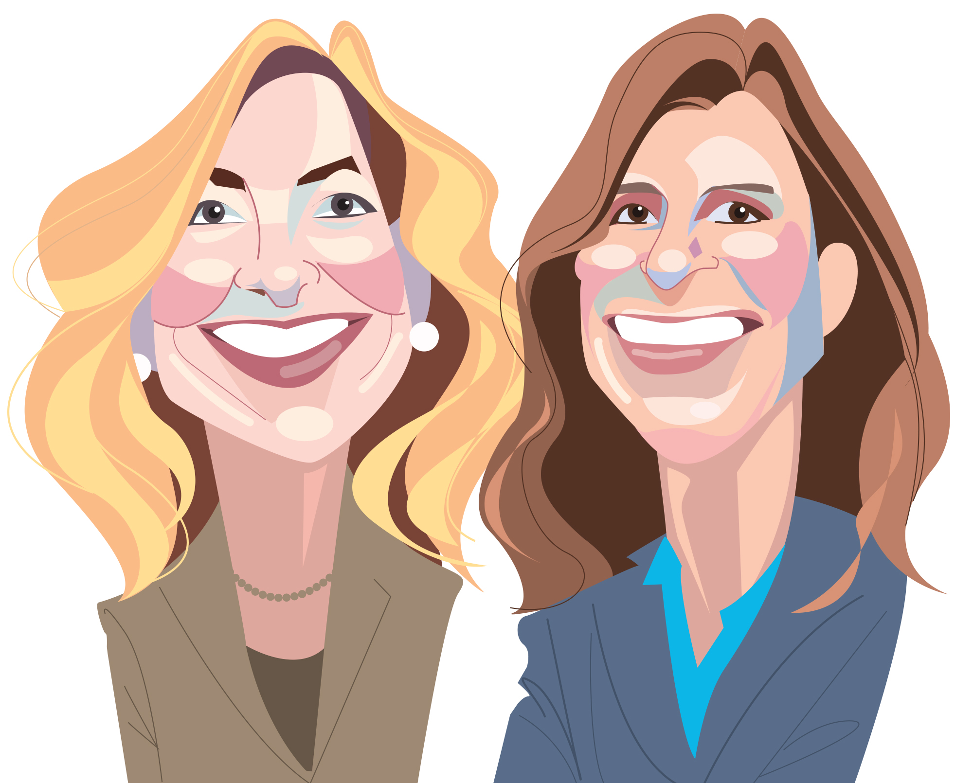 Kerry Healey (left) and Marla Capozzi