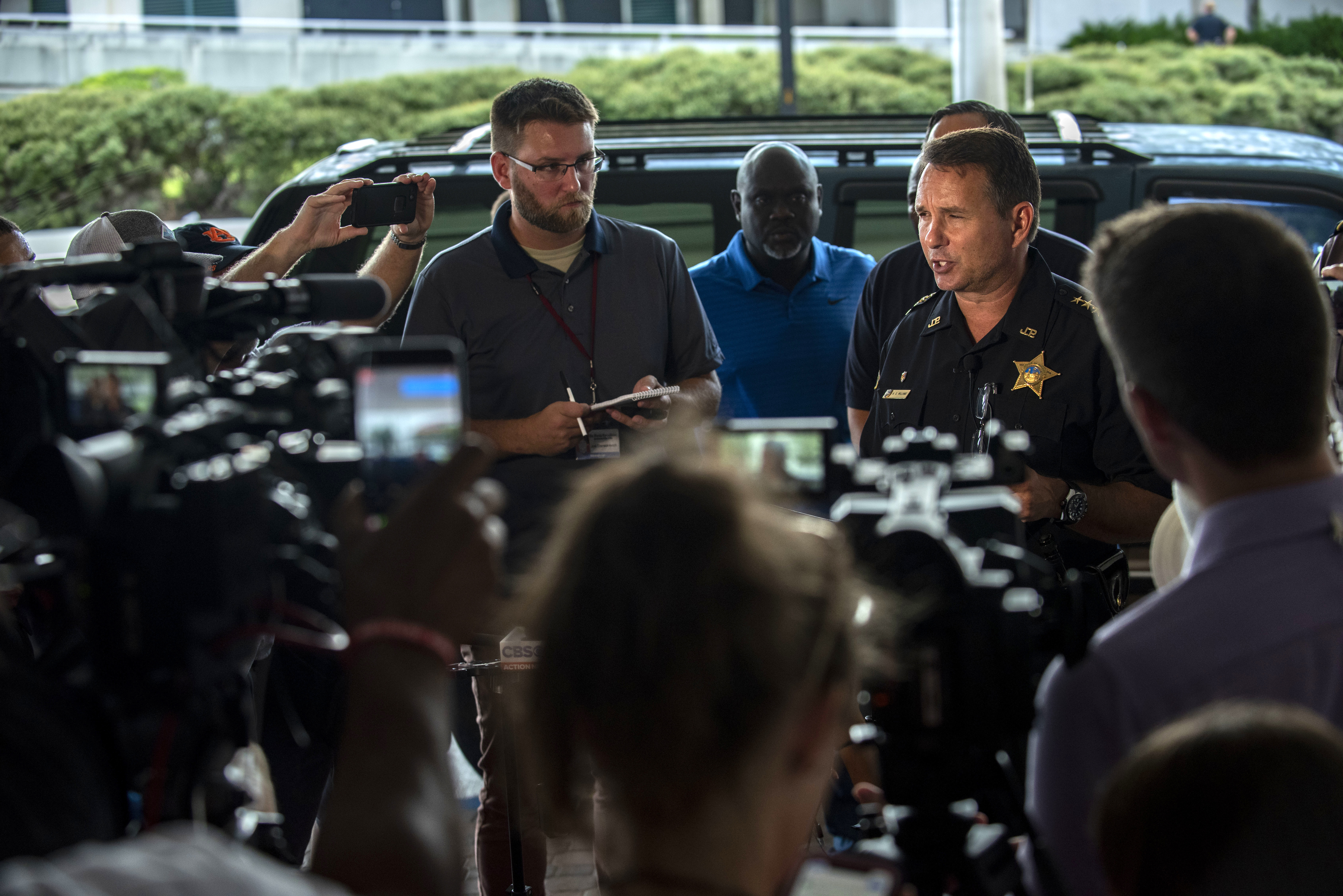 Jacksonville Sheriff Mike Williams spoke Sunday at a news conference near the scene.