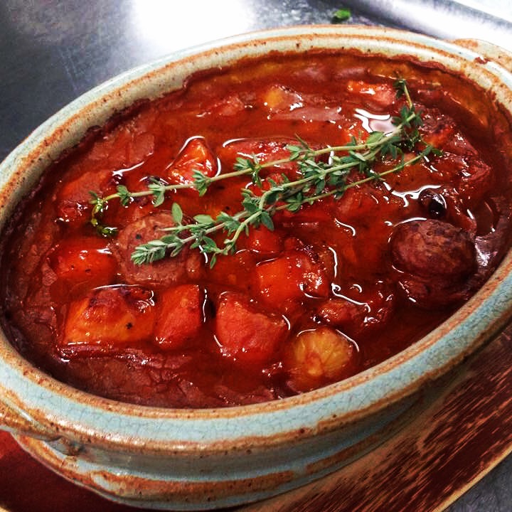 At Peasant restaurant in Waitsfield, Vt., chef-owner Chris Alberti offers up such dishes as a cassoulet.