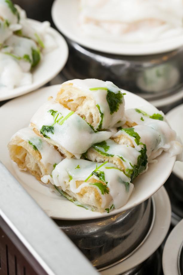 Hei La Moon’s dim sum offerings include fried dough wrapped in rice noodle.