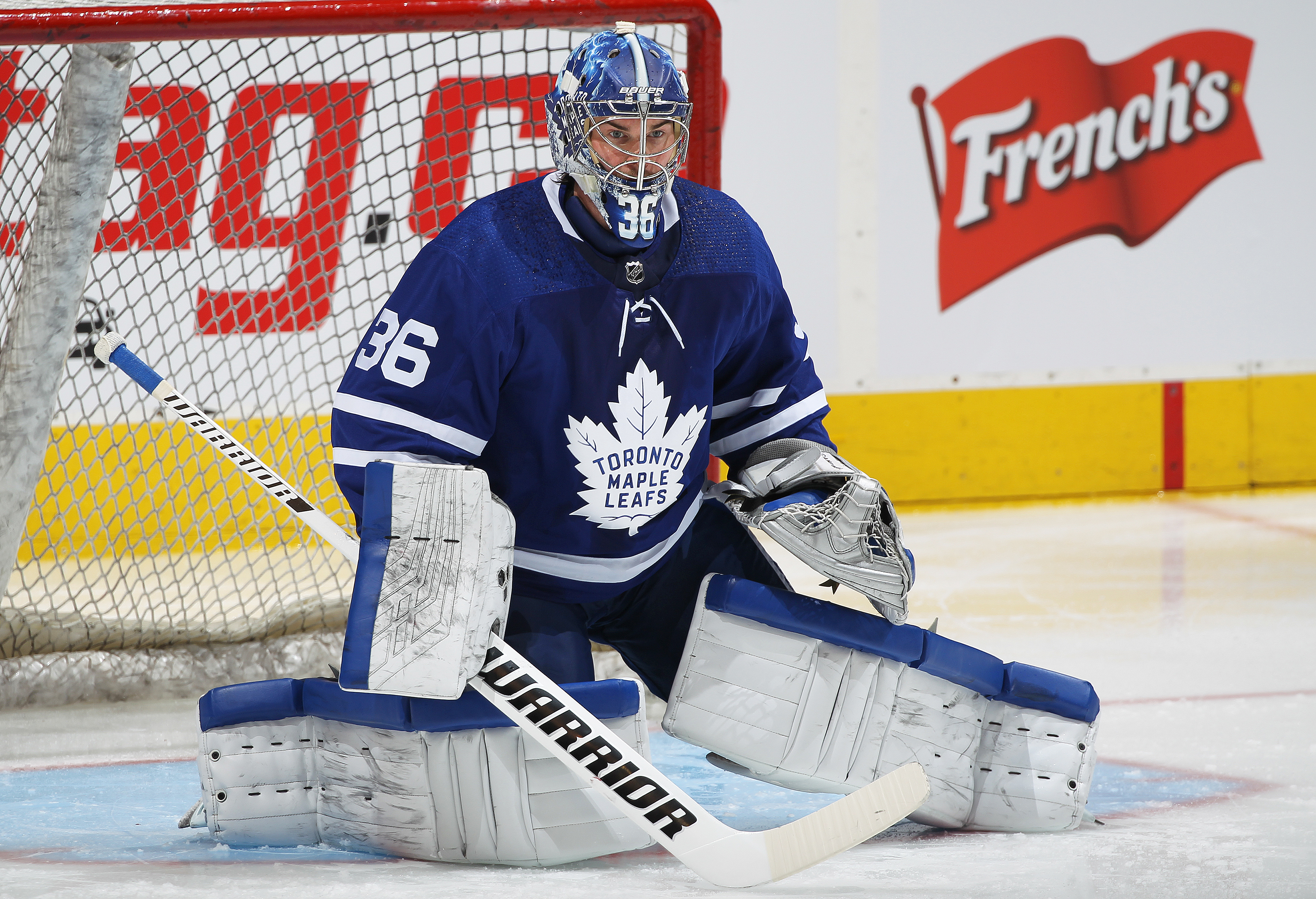 The Maple Leafs acquired goaltender Jack Campbell from the Kings on Feb. 5. He is 10-10-3 with a 2.93 GAA this season.