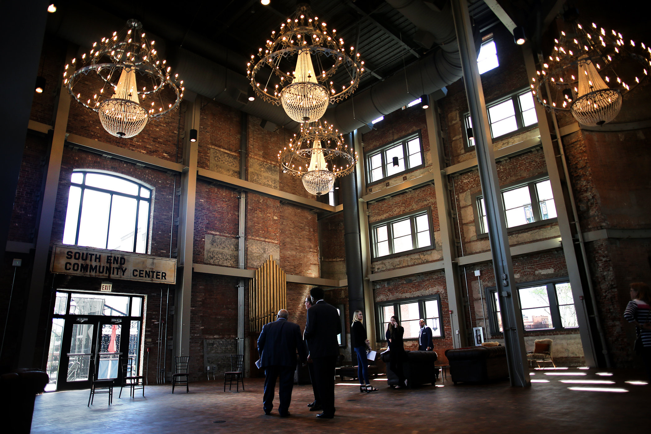 The new MGM Springfield casino includes a portion of the old city armory.