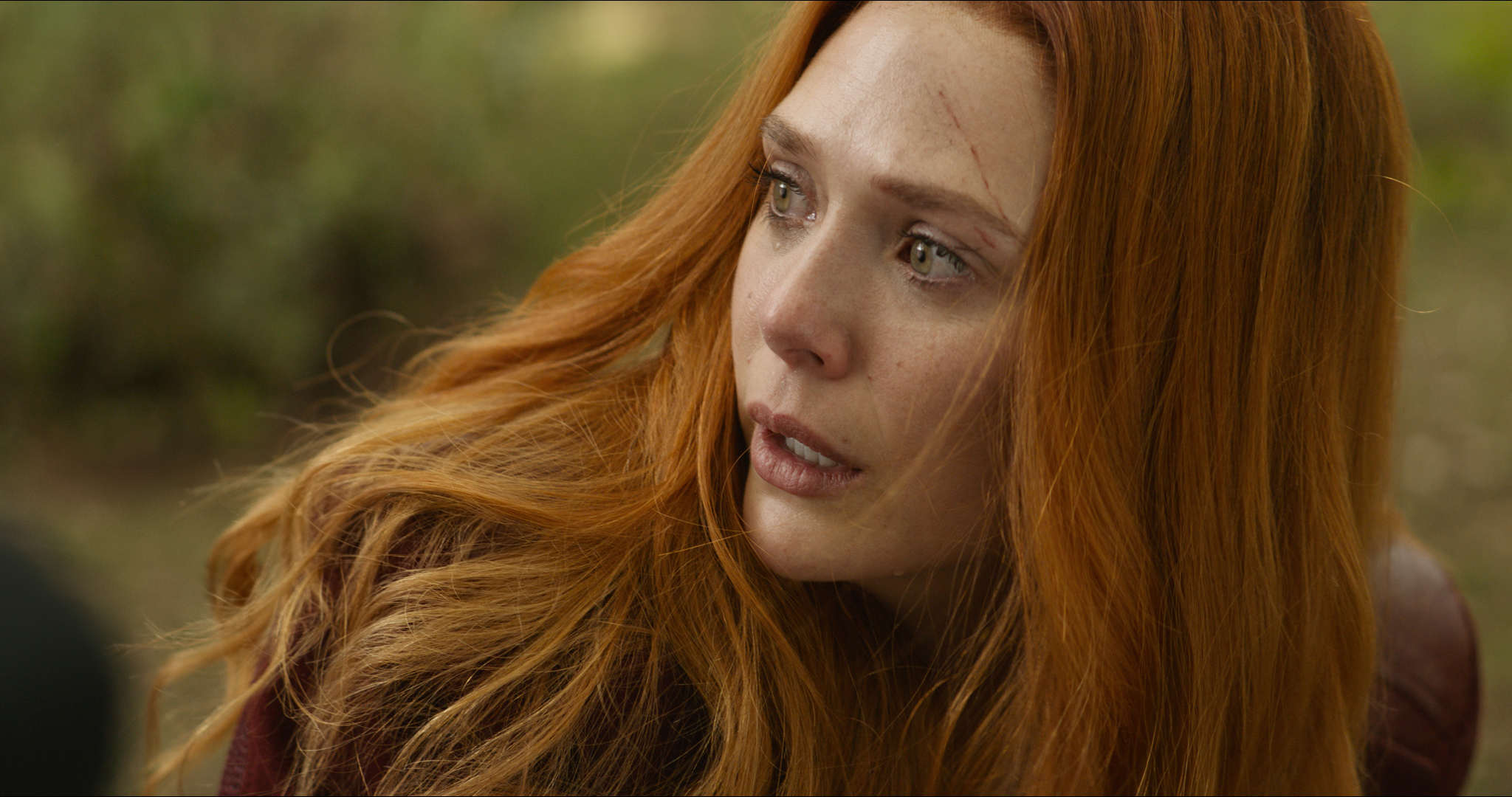 Elizabeth Olsen as Scarlet Witch in "Avengers: Infinity War."
